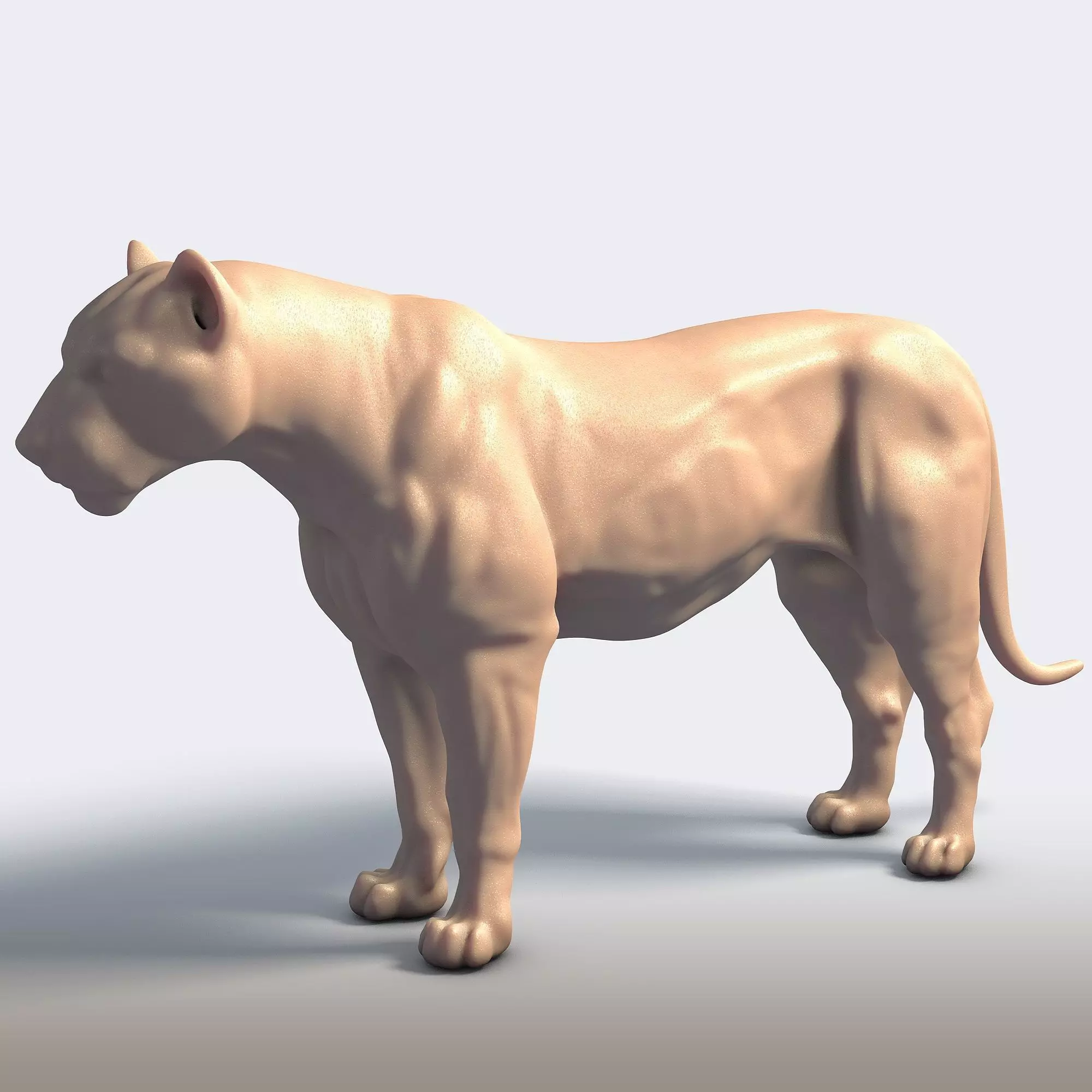 Majestic Tiger Wildlife Sculpture 3D print model_0