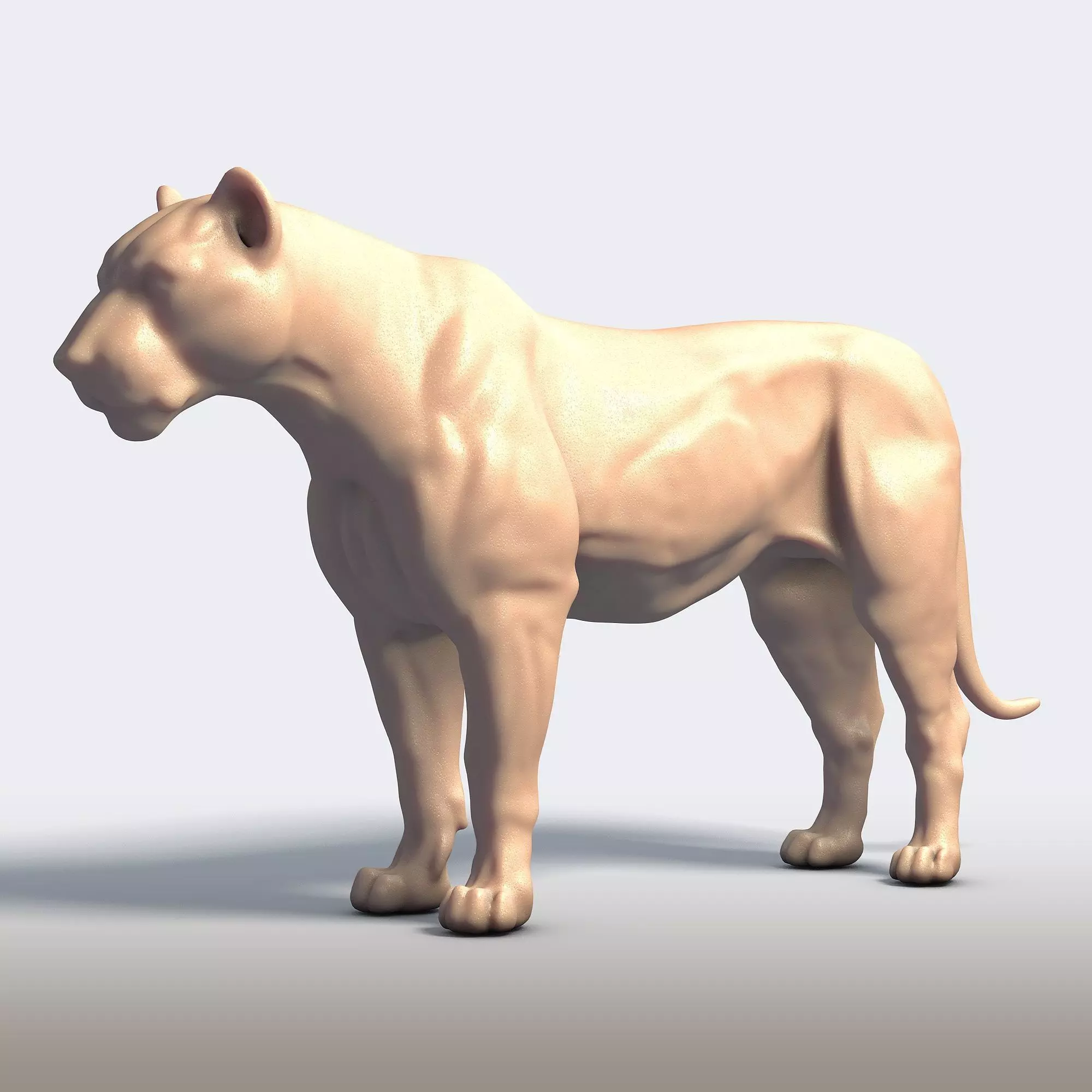Majestic Tiger Wildlife Sculpture 3D print model_1