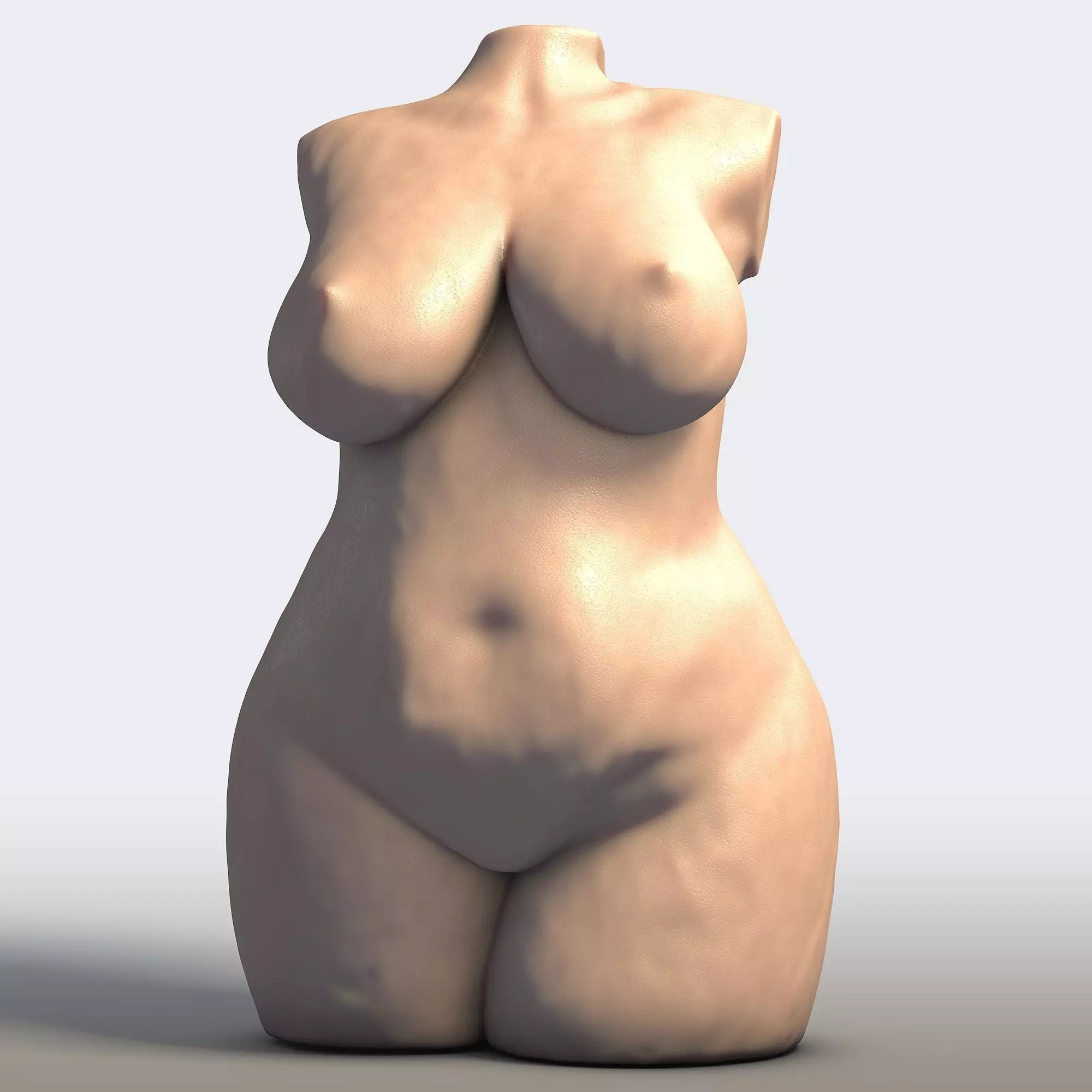 Goddess of Wisdom Ancient Female Statue 3D print model