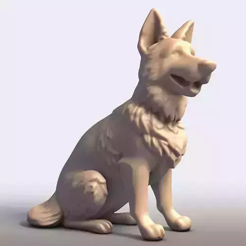 German Shepherd Dog Canine Sculpture