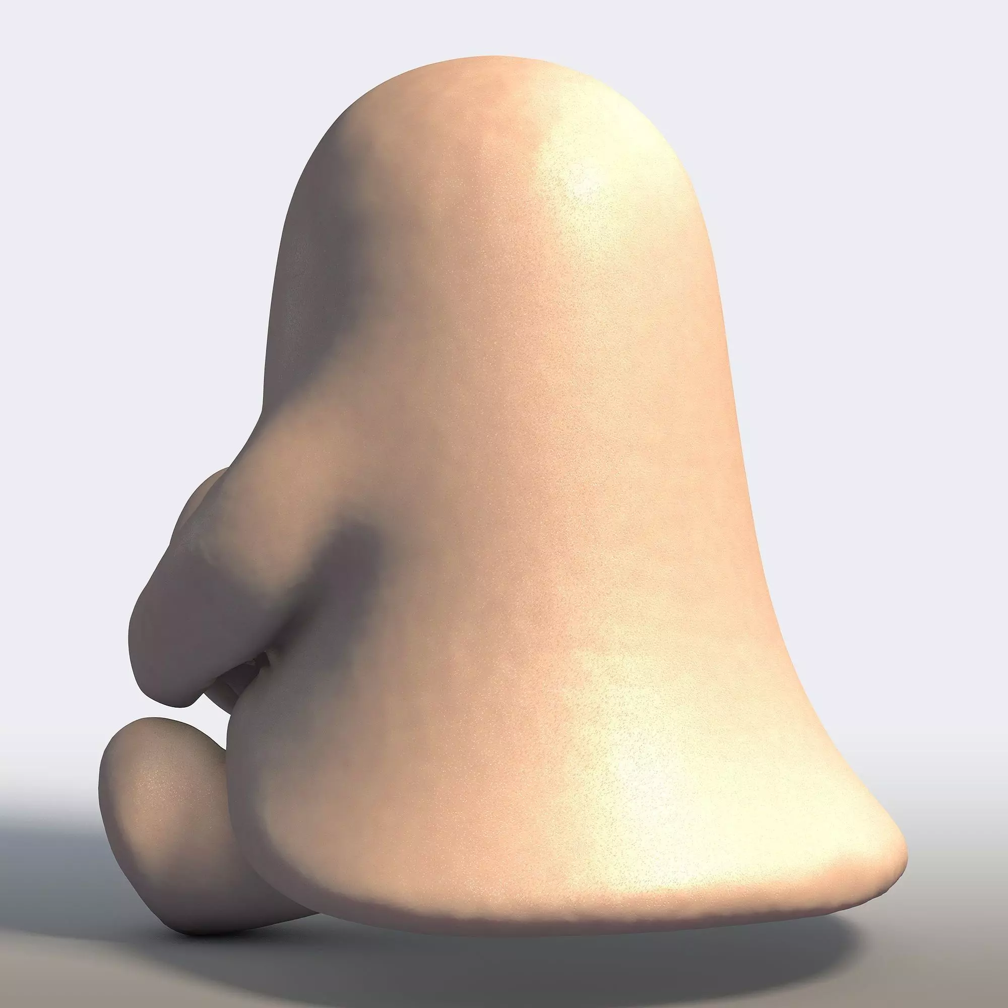 Cute Ghost with Pumpkin 3D print model_3