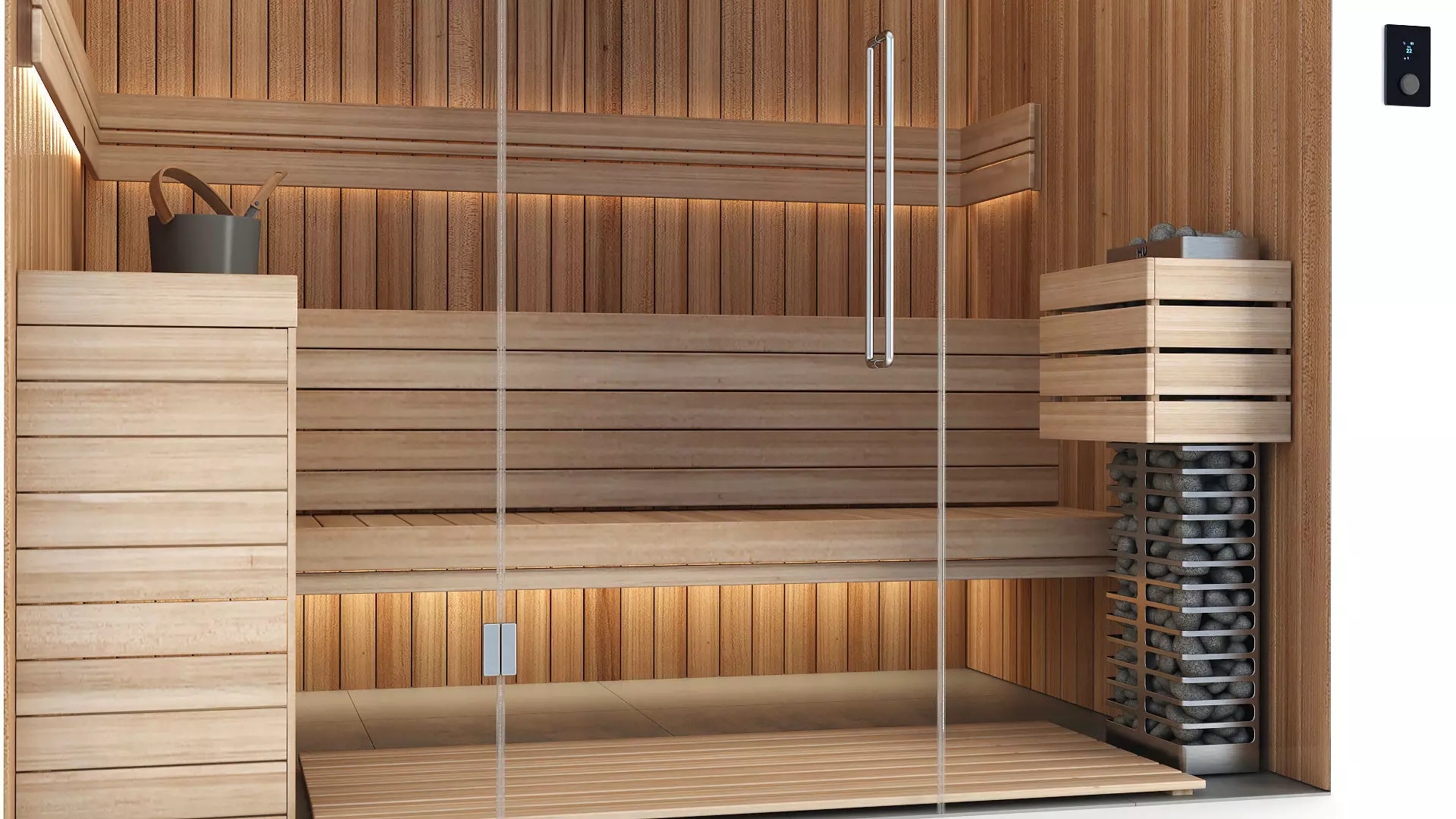 Sauna 3D model_2