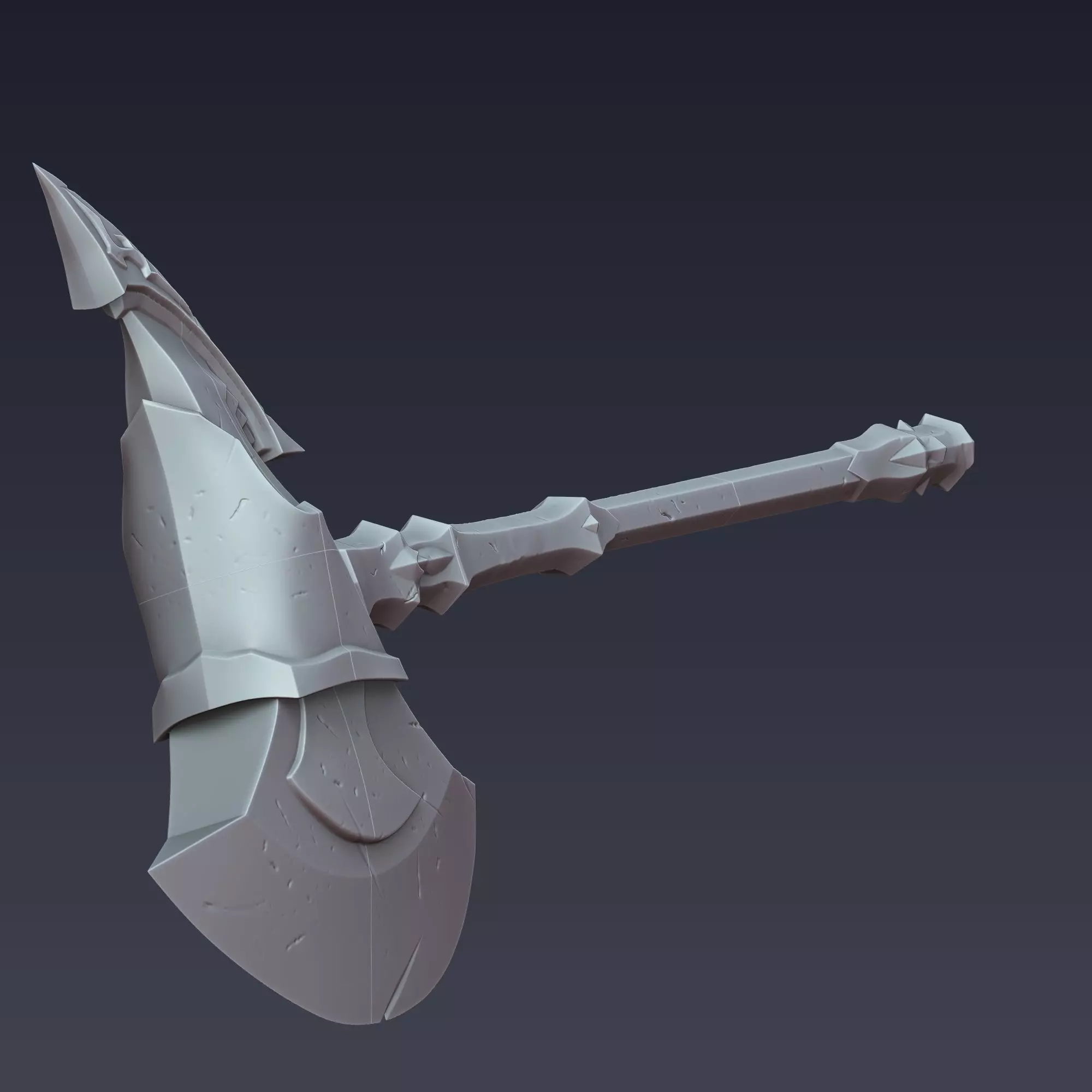  Iron Axe  Solo Leveling 3D print model_5