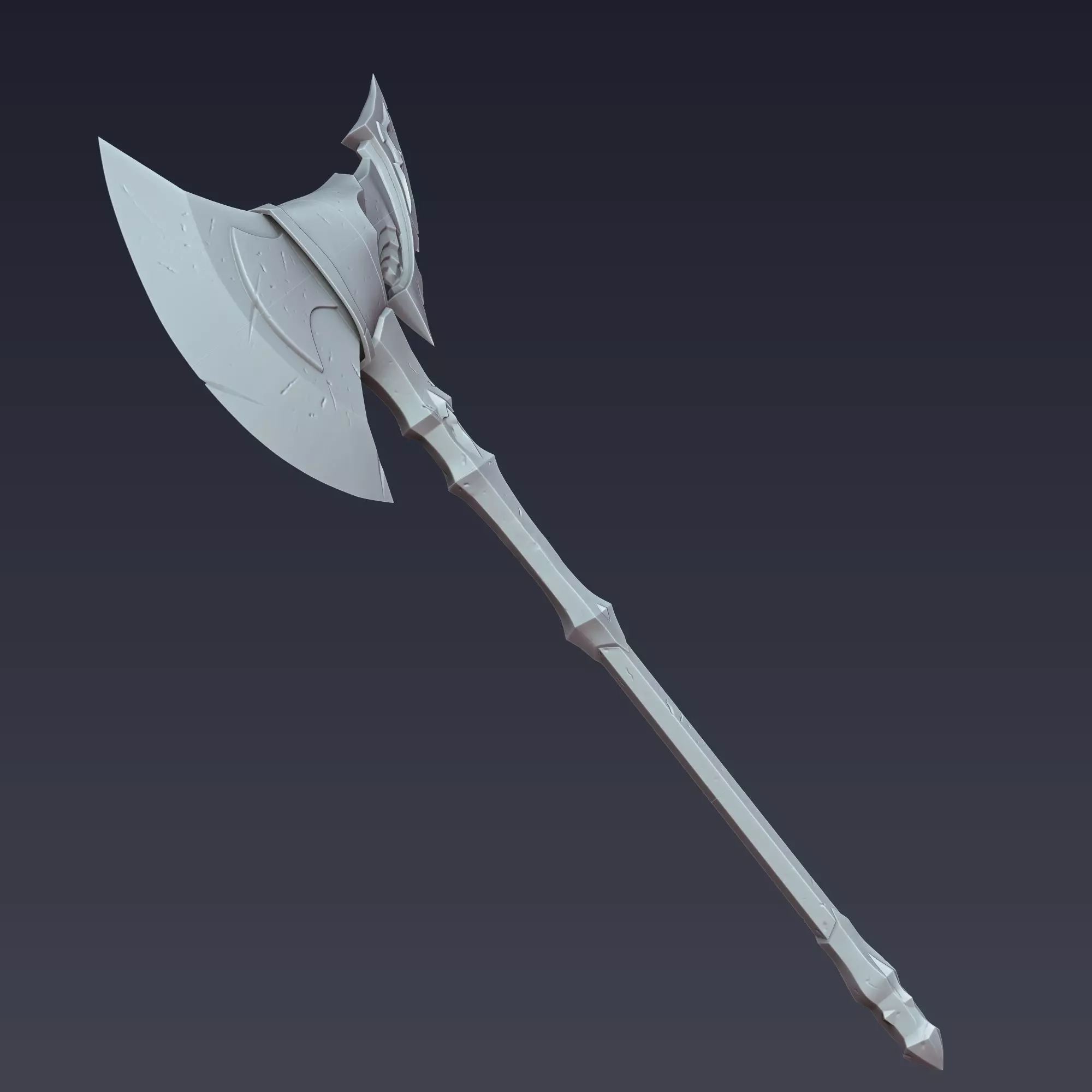  Iron Axe  Solo Leveling 3D print model_4