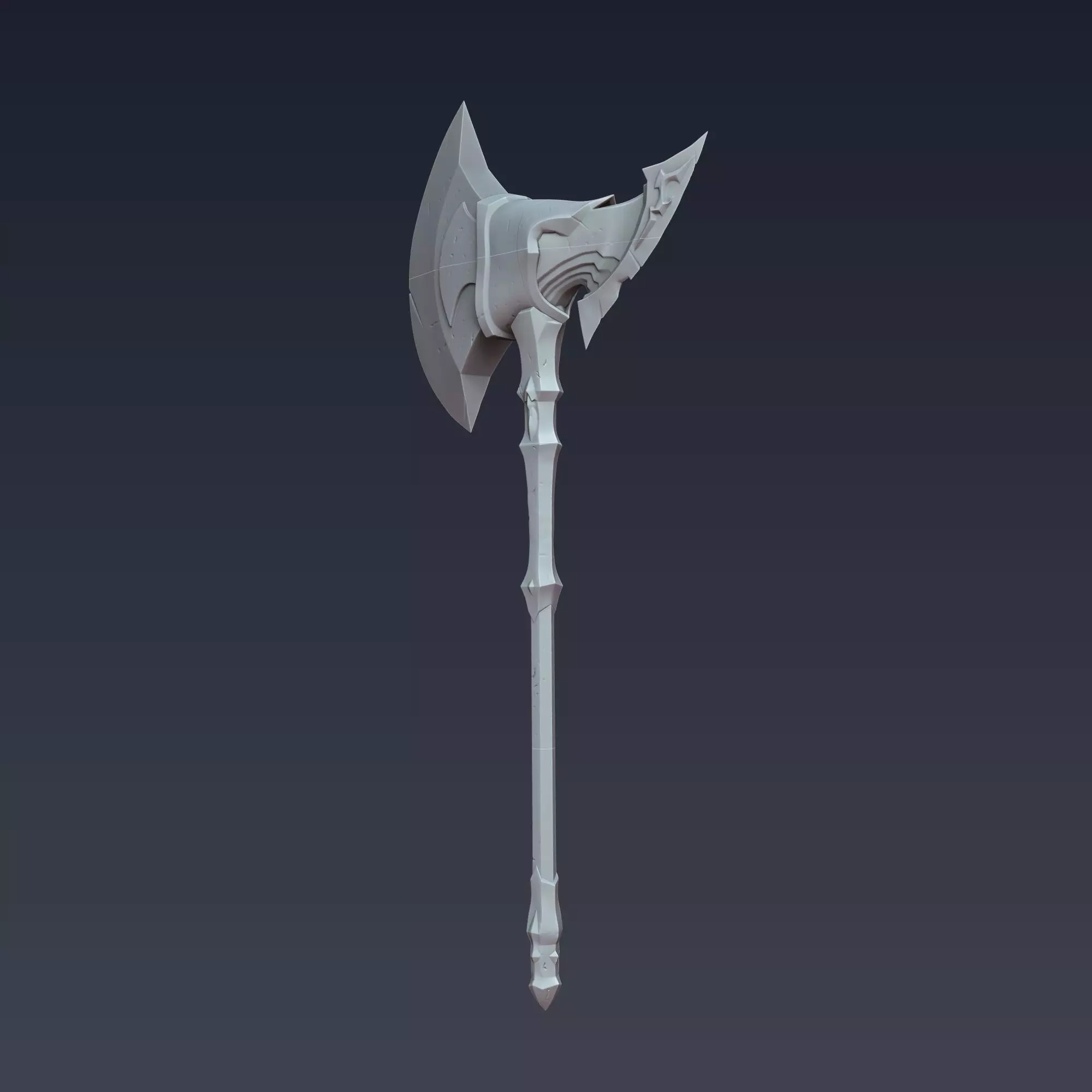  Iron Axe  Solo Leveling 3D print model_1