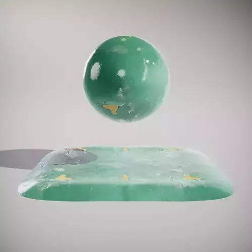 HQ PBR Textures Set Polished Jade Crystal