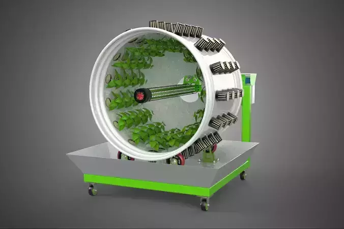 ROTARY HYDROPONIC RADIAL SPIN GARDENING PLANT FARM SYSTEM WHEEL