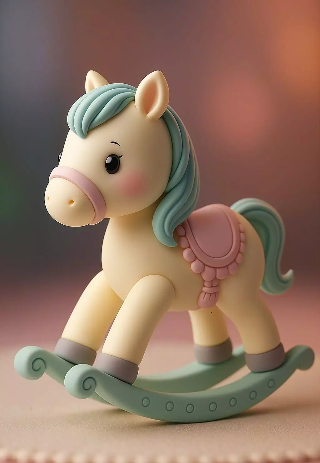 Unicorn Rocking Chair Tabletop 3D print model_0