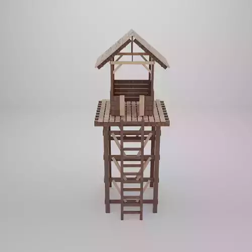 Low Poly Tower Low-poly 3D model Low Poly Tower Low-poly 3D model
