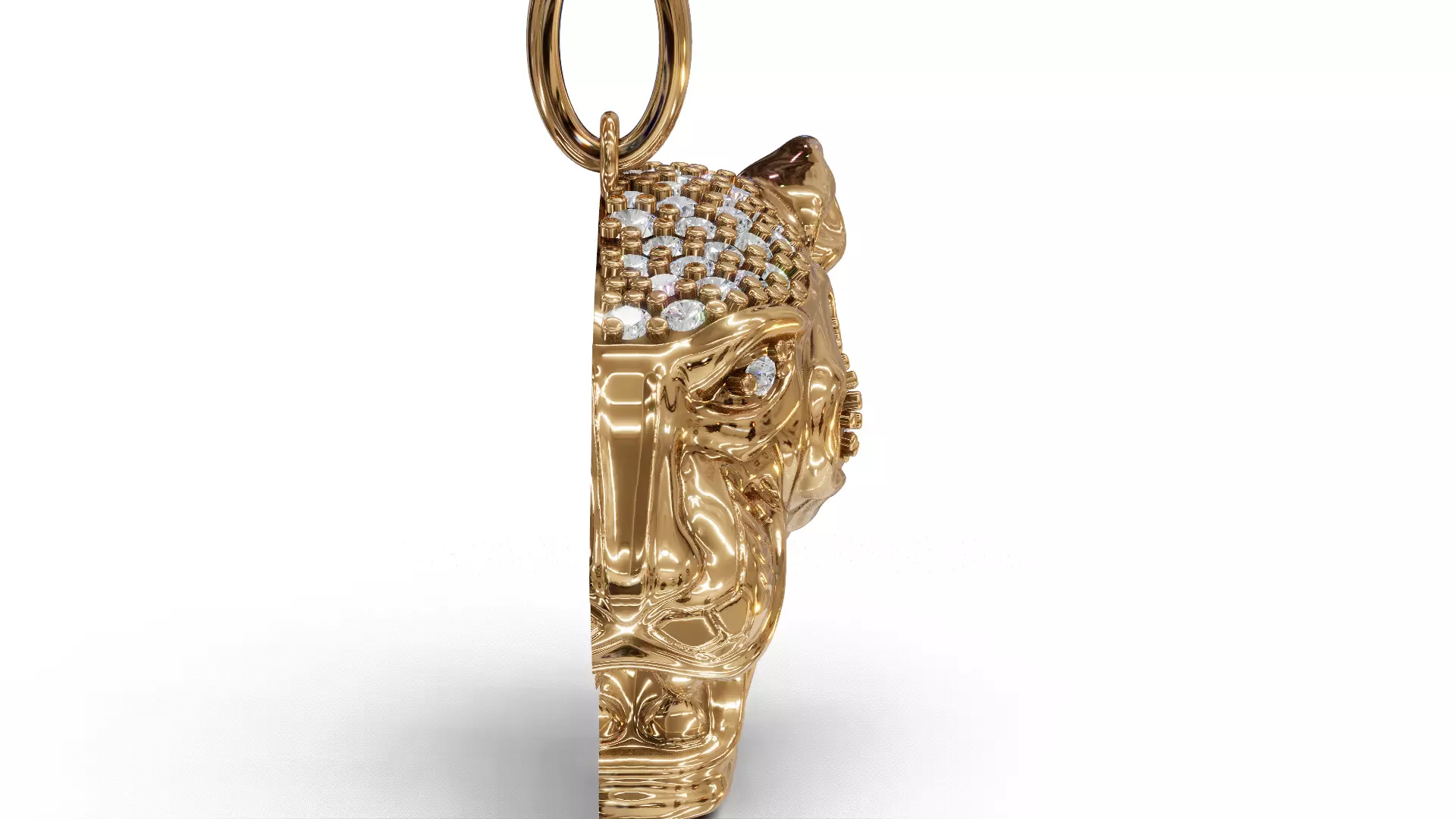 Modern design Panther Pendant 3D print model_5