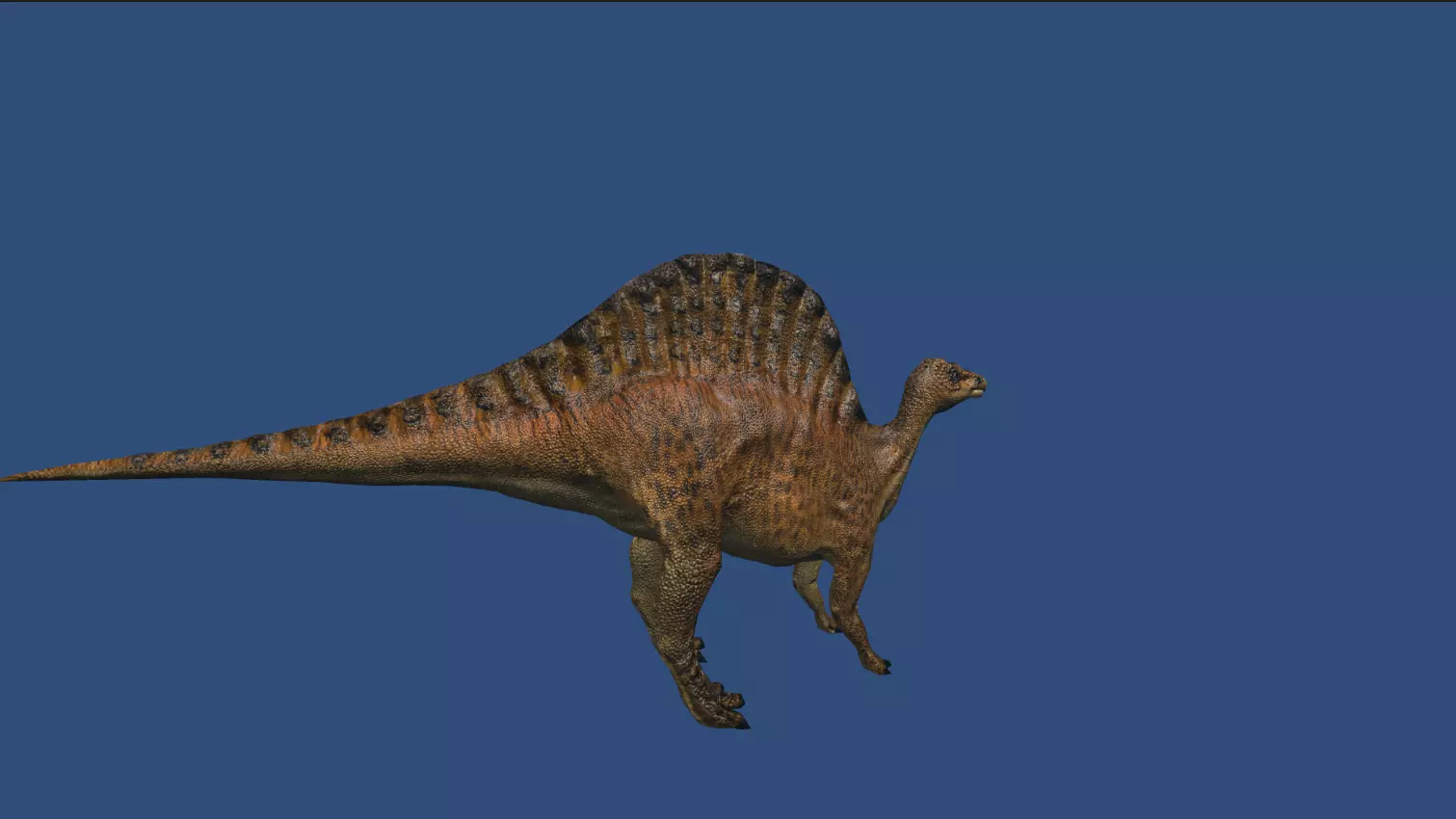 Ouranosaurus Animated Model Low-poly 3D model_2