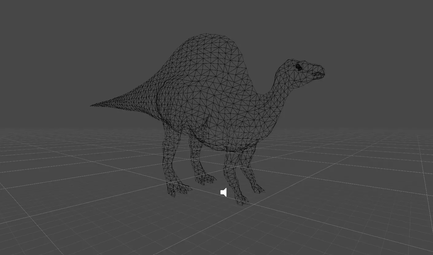 Ouranosaurus Animated Model Low-poly 3D model_1