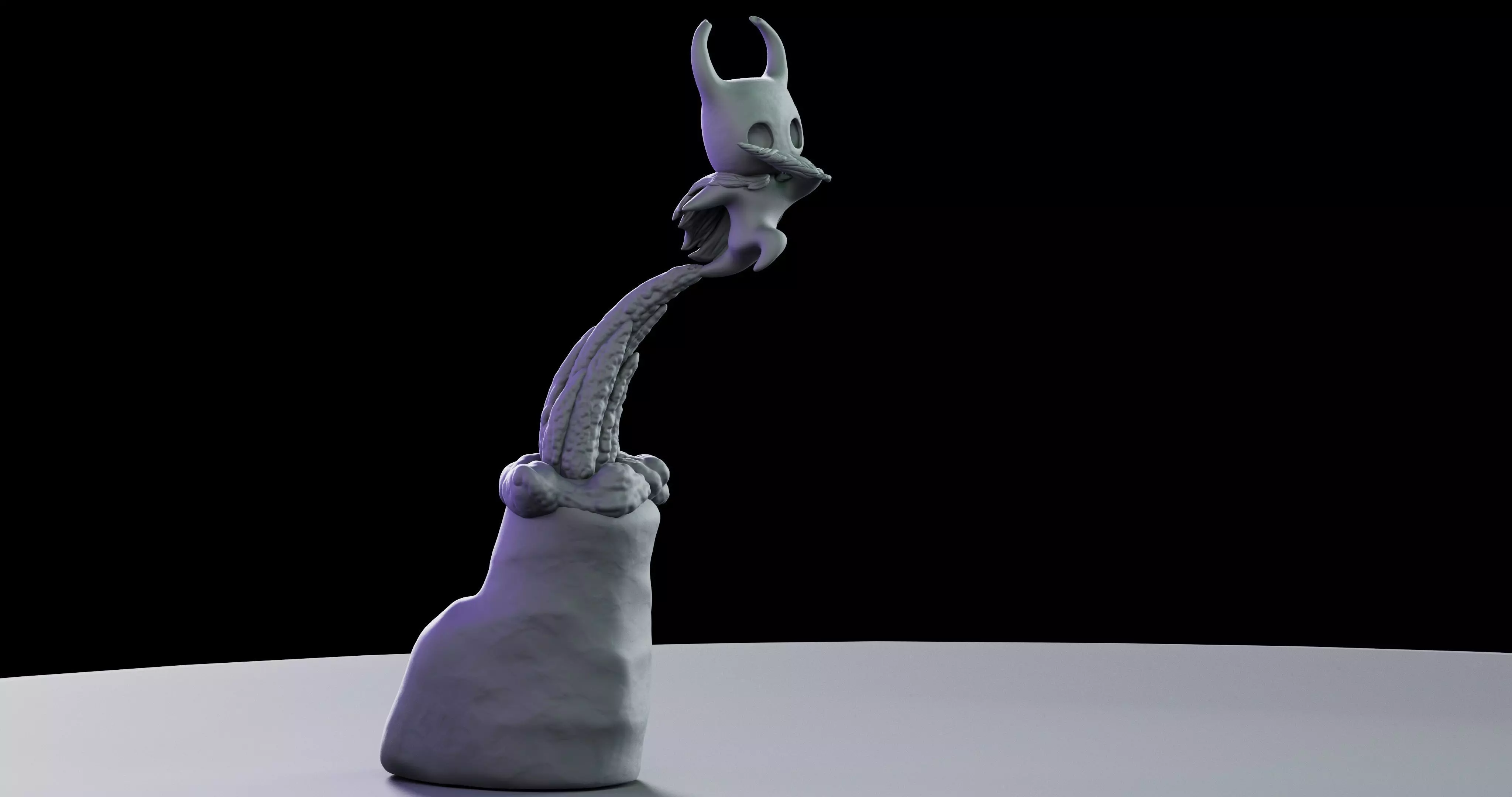 Hollow Knight - Knight vs Vessel Statue 3D print model_4