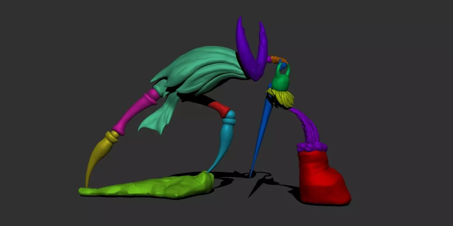 Hollow Knight - Knight vs Vessel Statue 3D print model_5