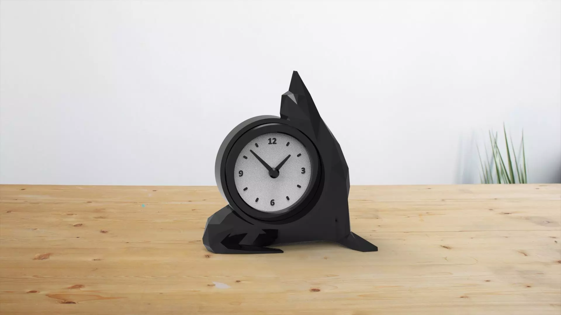 seal desk clock 3D print model
