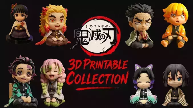 Chibi Demon Slayer 3D Collection