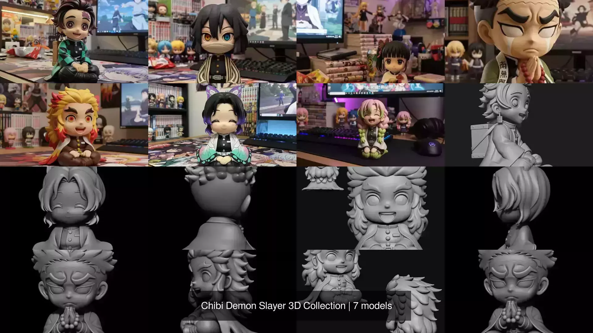 Chibi Demon Slayer 3D Collection _1