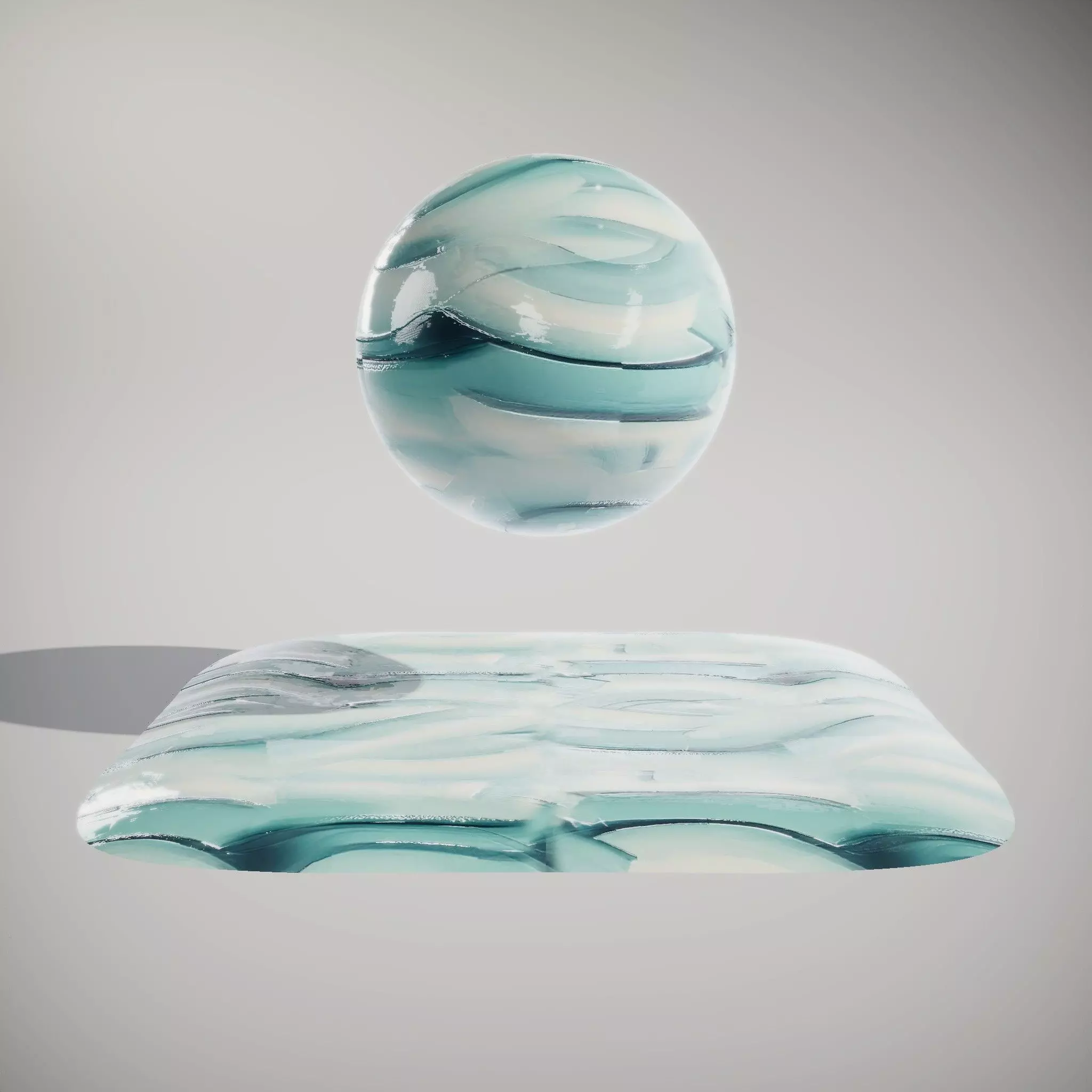 HQ PBR Textures Set Abstract Swirled Ceramic Glossy Texture_2