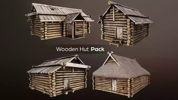 Wooden Huts Pack