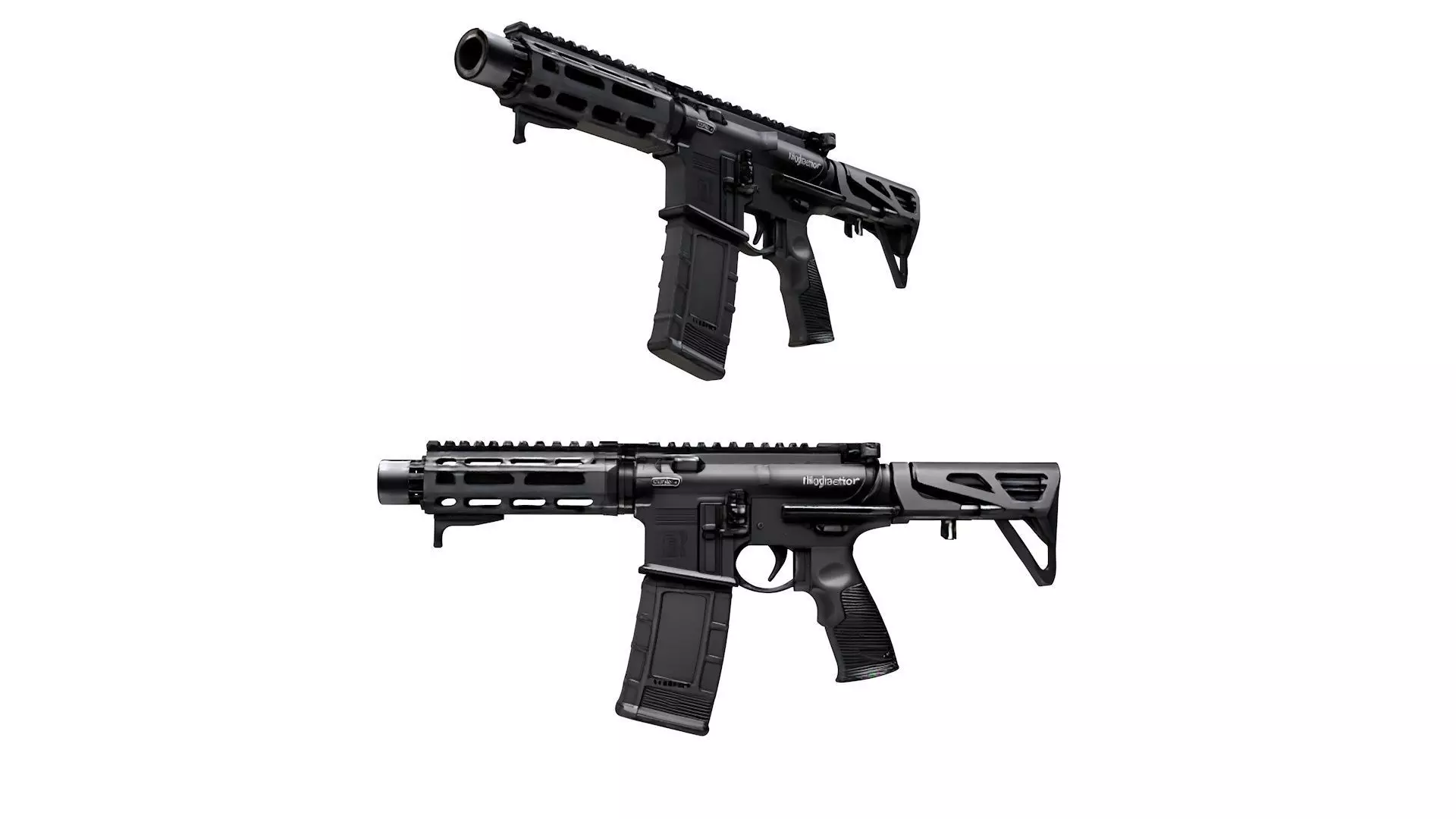 RIFLE DDM4 PDW 3D model