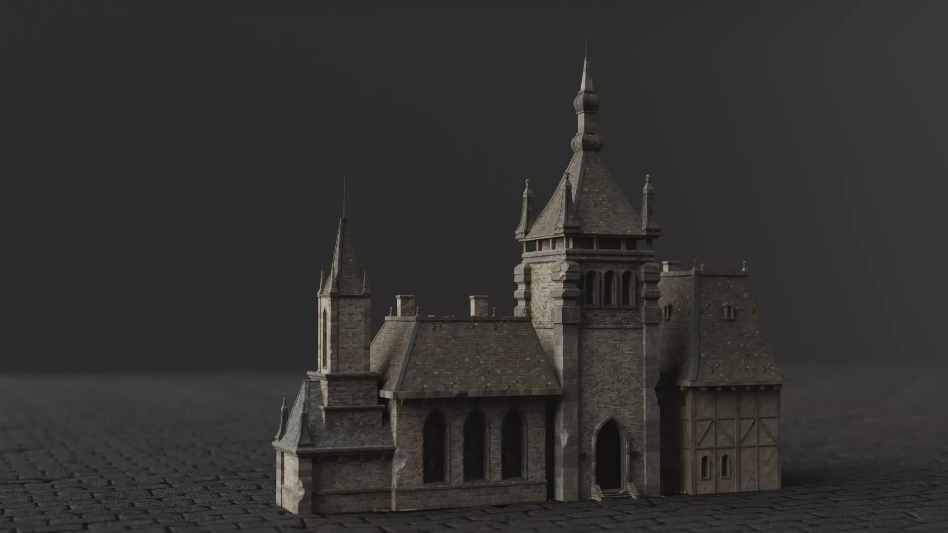 Dark Fantasy House LG D 3D model_0
