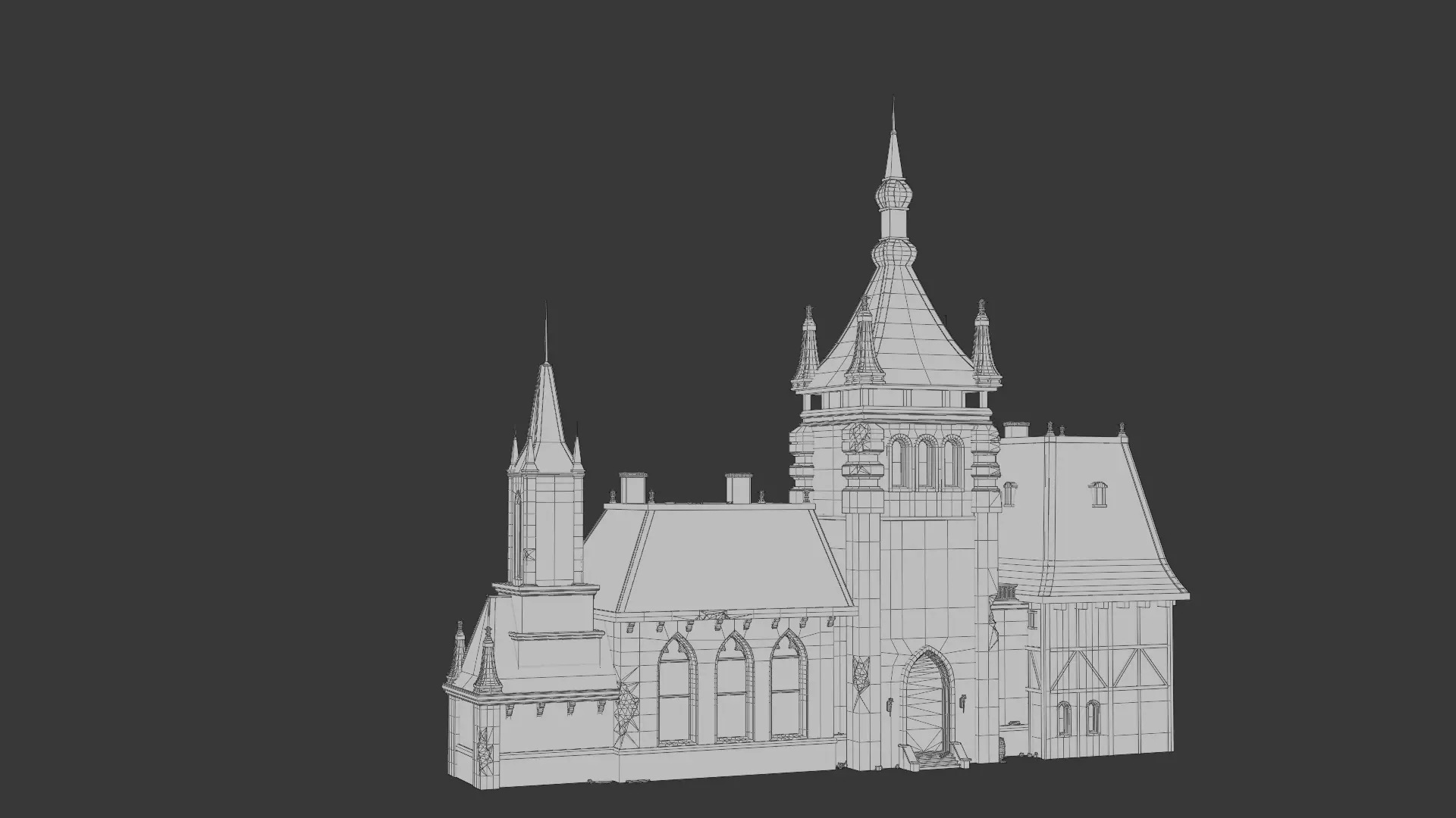 Dark Fantasy House LG D 3D model_1