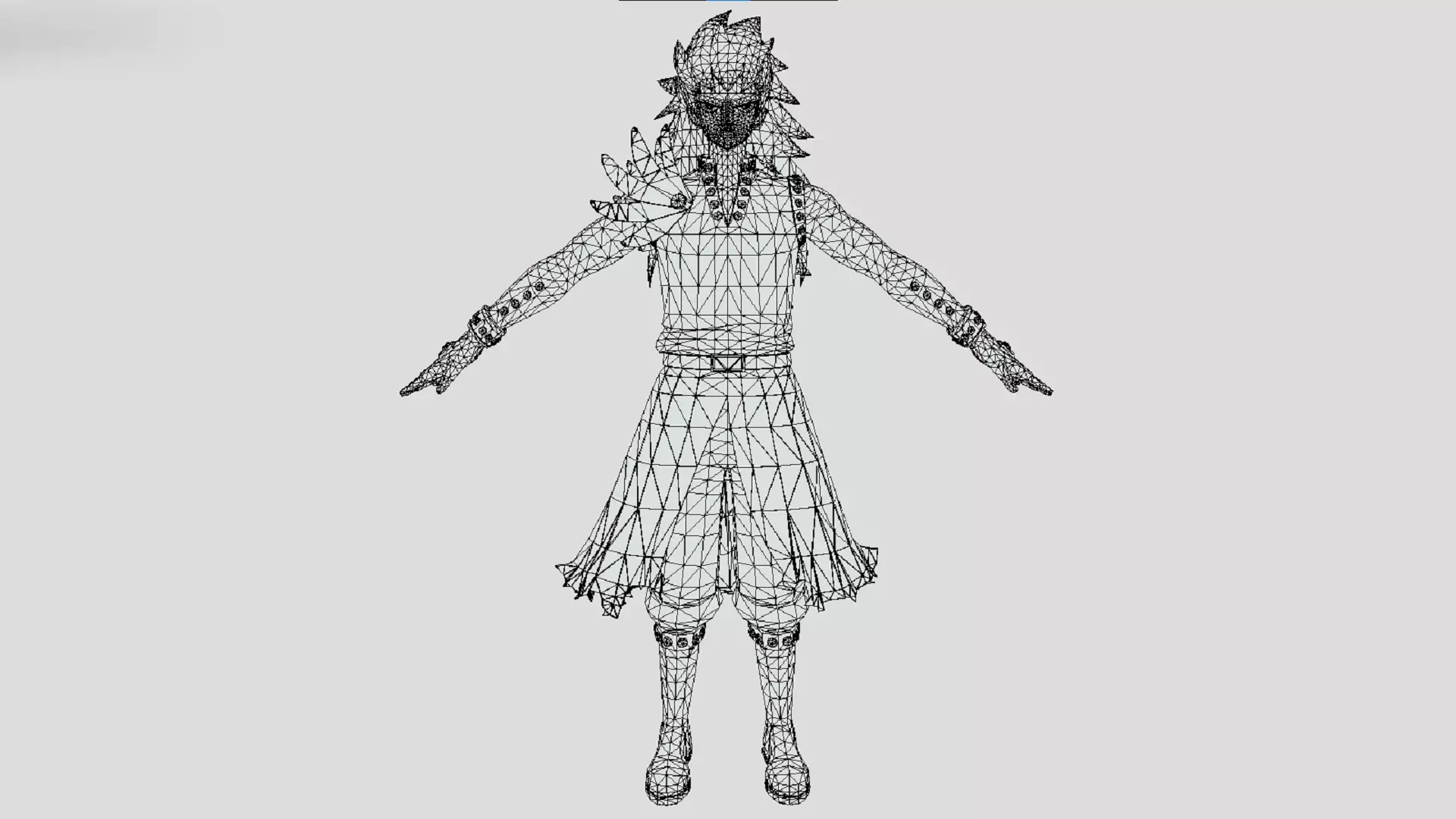 Gajeel Redfox - Fairy Tail - Fierce Fight Low-poly 3D model_2