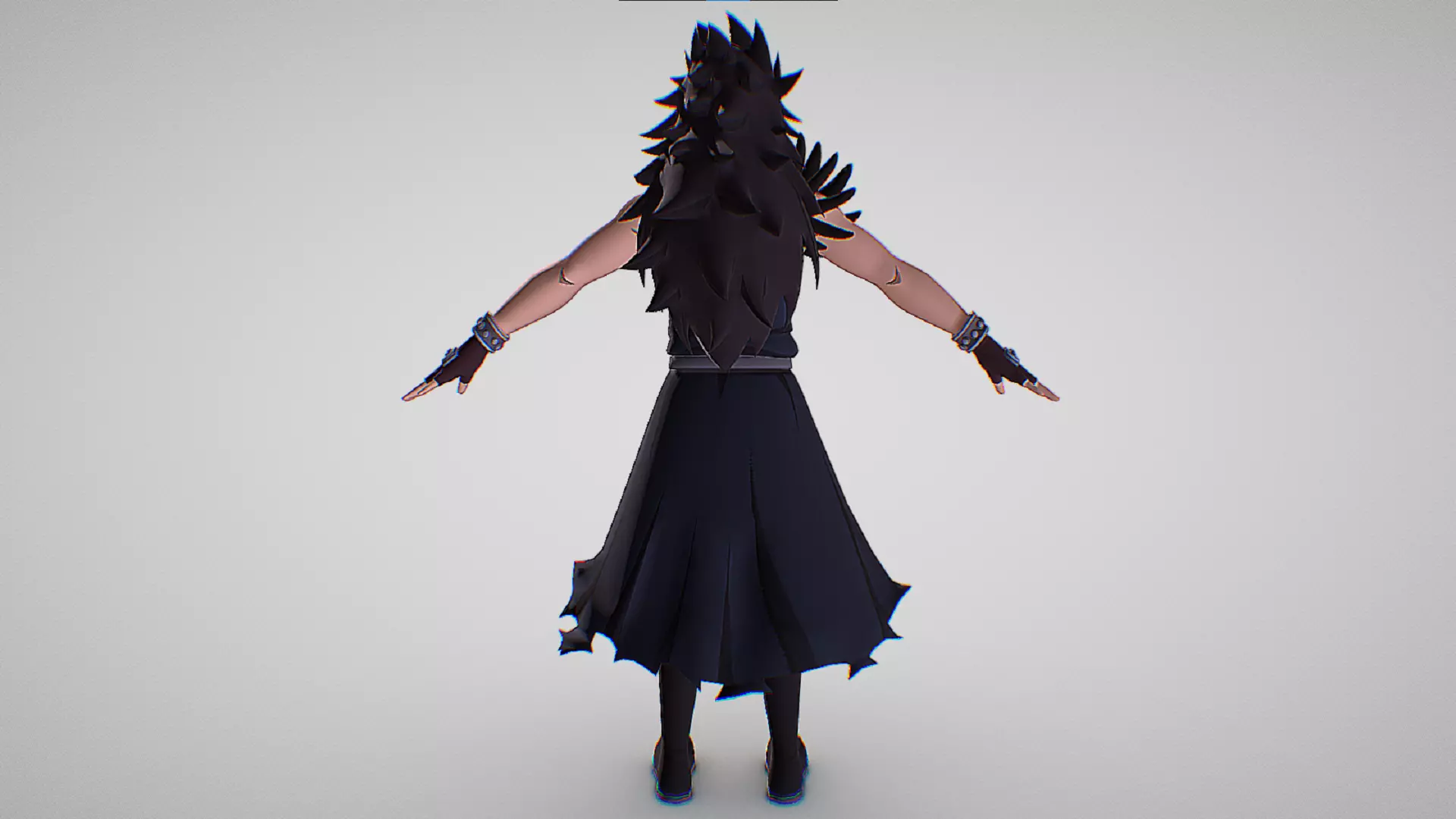 Gajeel Redfox - Fairy Tail - Fierce Fight Low-poly 3D model_3
