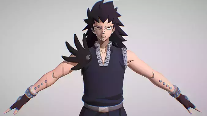 Gajeel Redfox - Fairy Tail - Fierce Fight