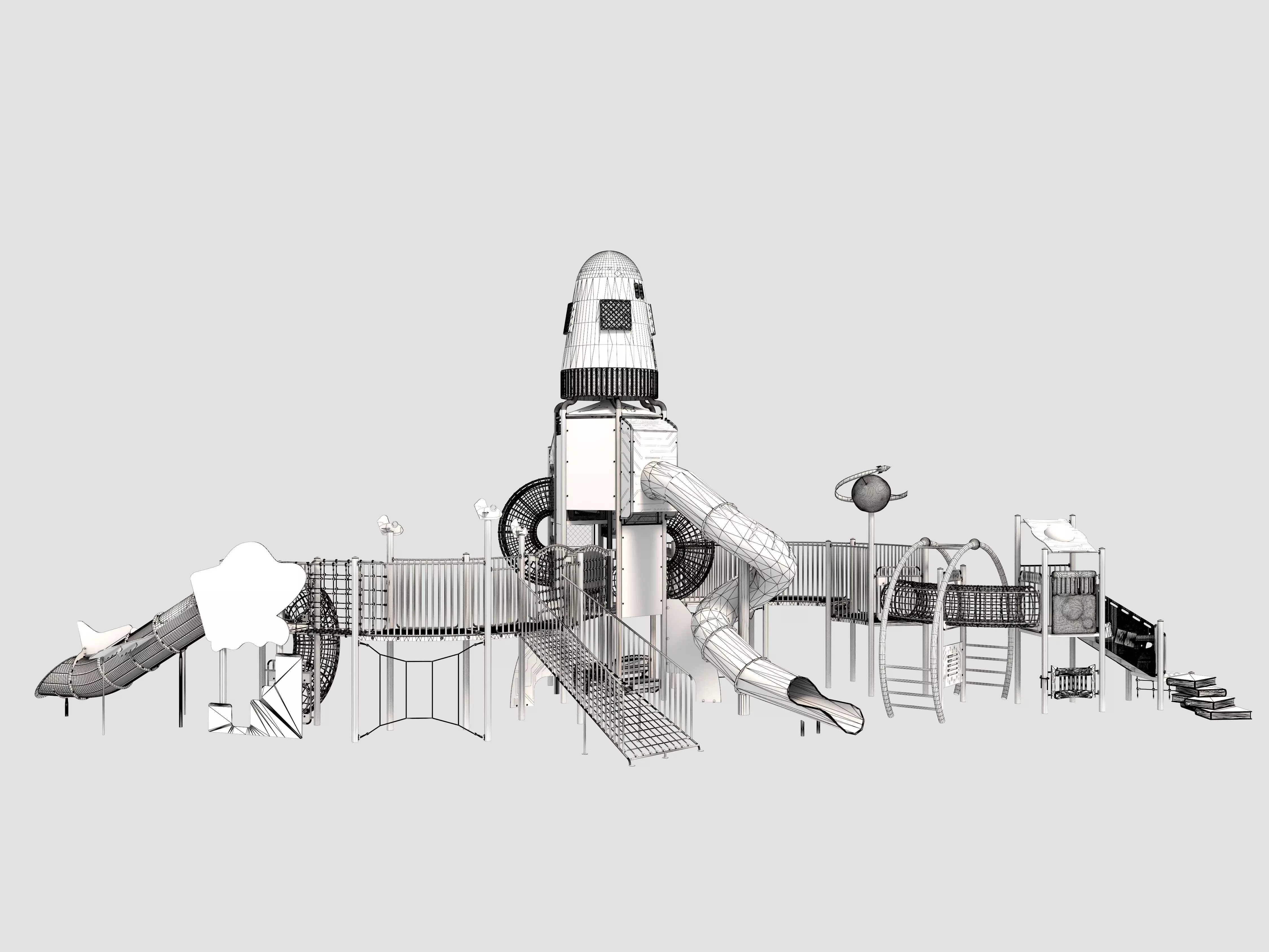 Playground for children 3D model_9