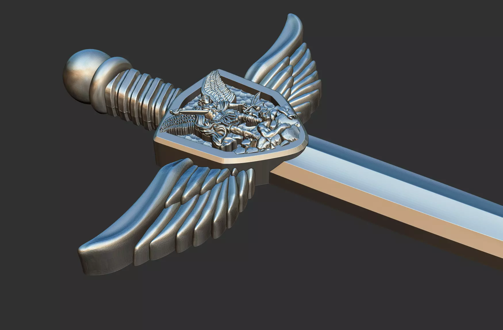 Saint Michael Sword - Espada de Sao Miguel 3D print model_6