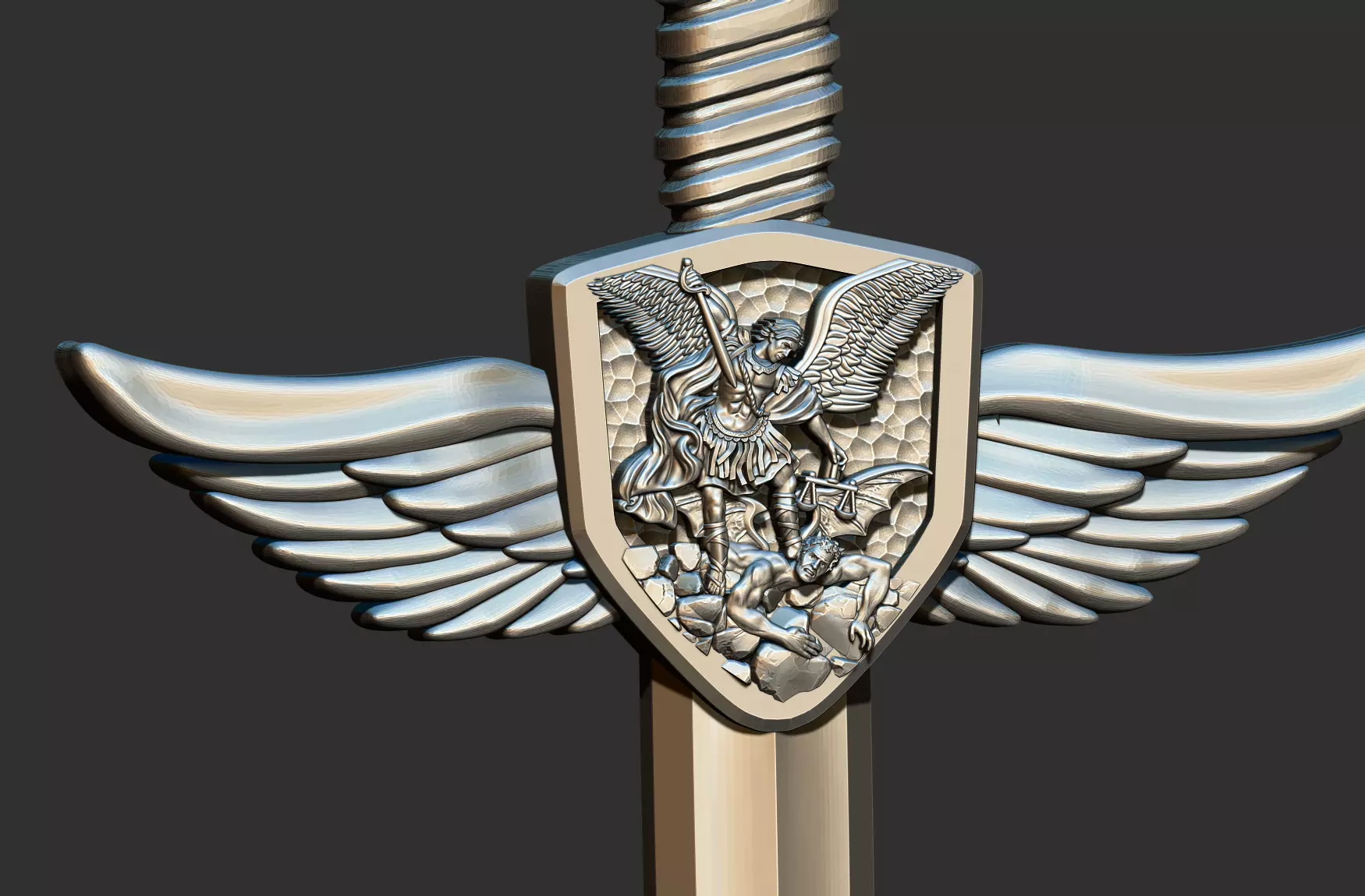 Saint Michael Sword - Espada de Sao Miguel 3D print model_1