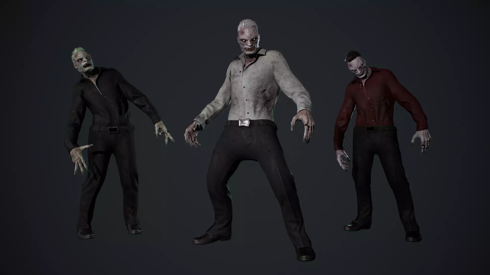 Zombie Pack 3D Model Collection_17