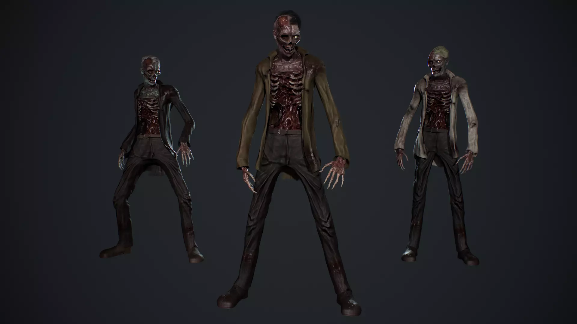 Zombie Pack 3D Model Collection_9