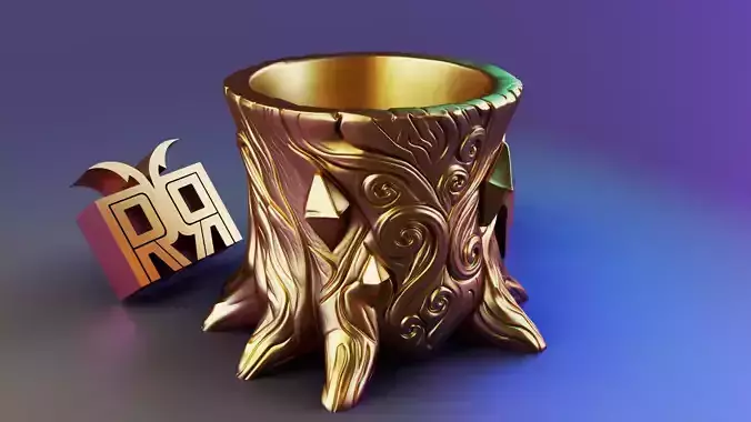 Fantasy Tree pot 3D print model