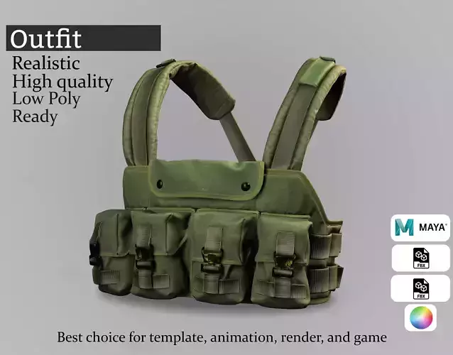 Military Tactical Vest-Game Ready