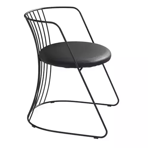 SUGIYAMA TSUZUMI Steel chair with padded seat