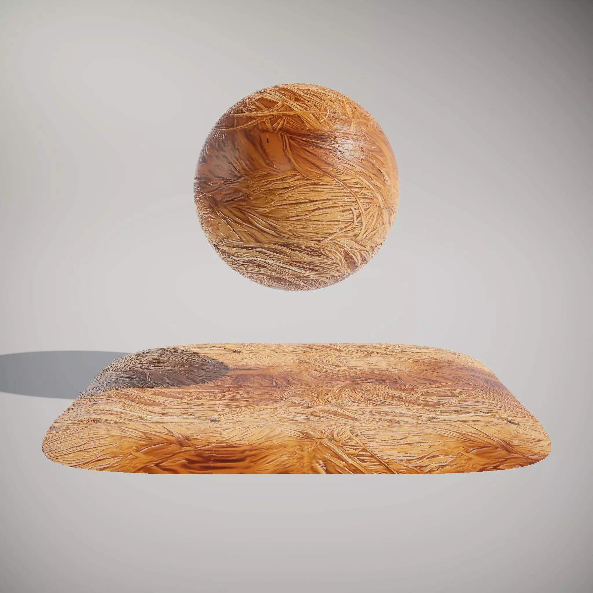 Bamboo Weave Light Natural HQ PBR Textures Set Texture_2