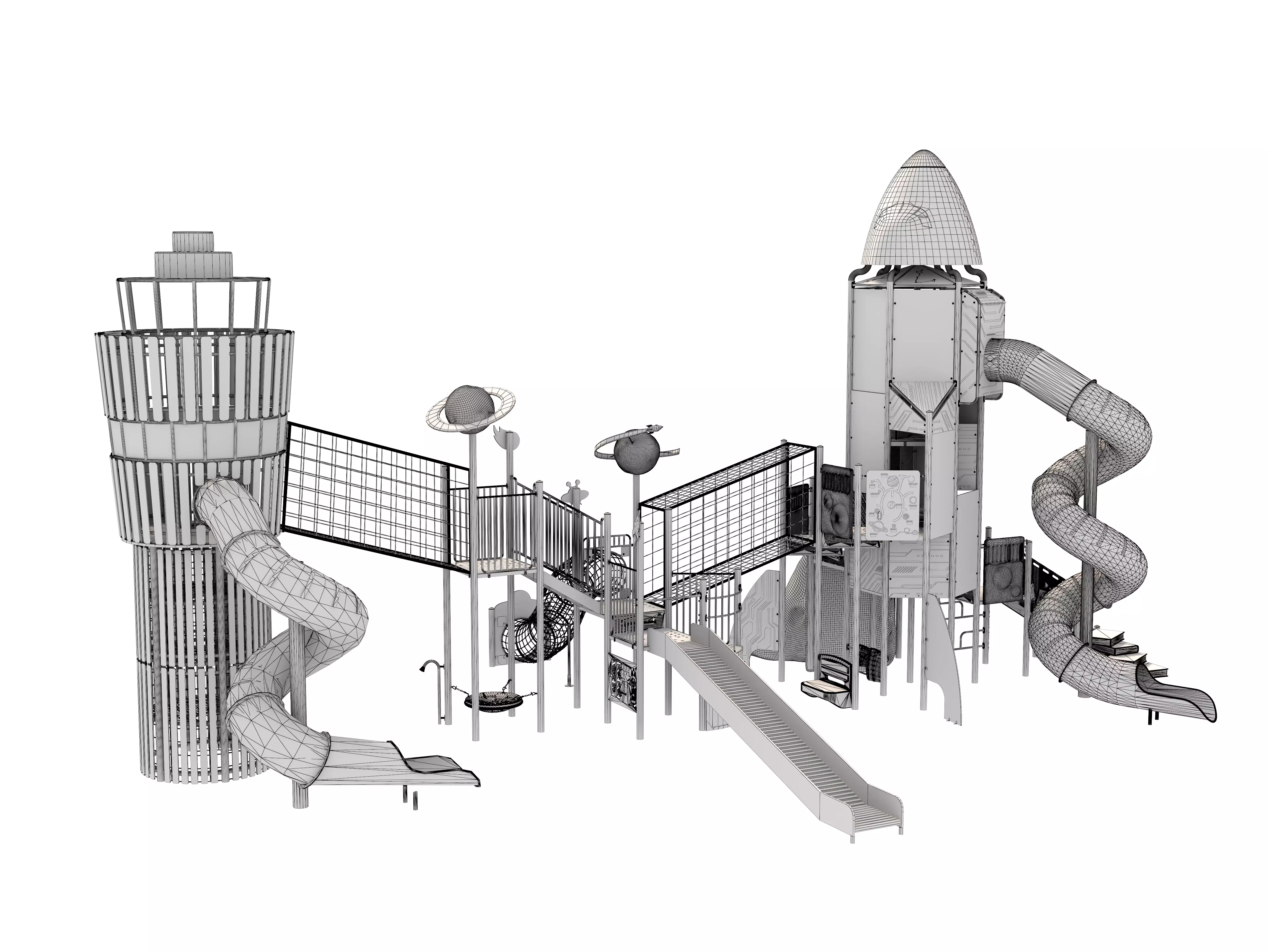 Playground for children 04 3D model_14