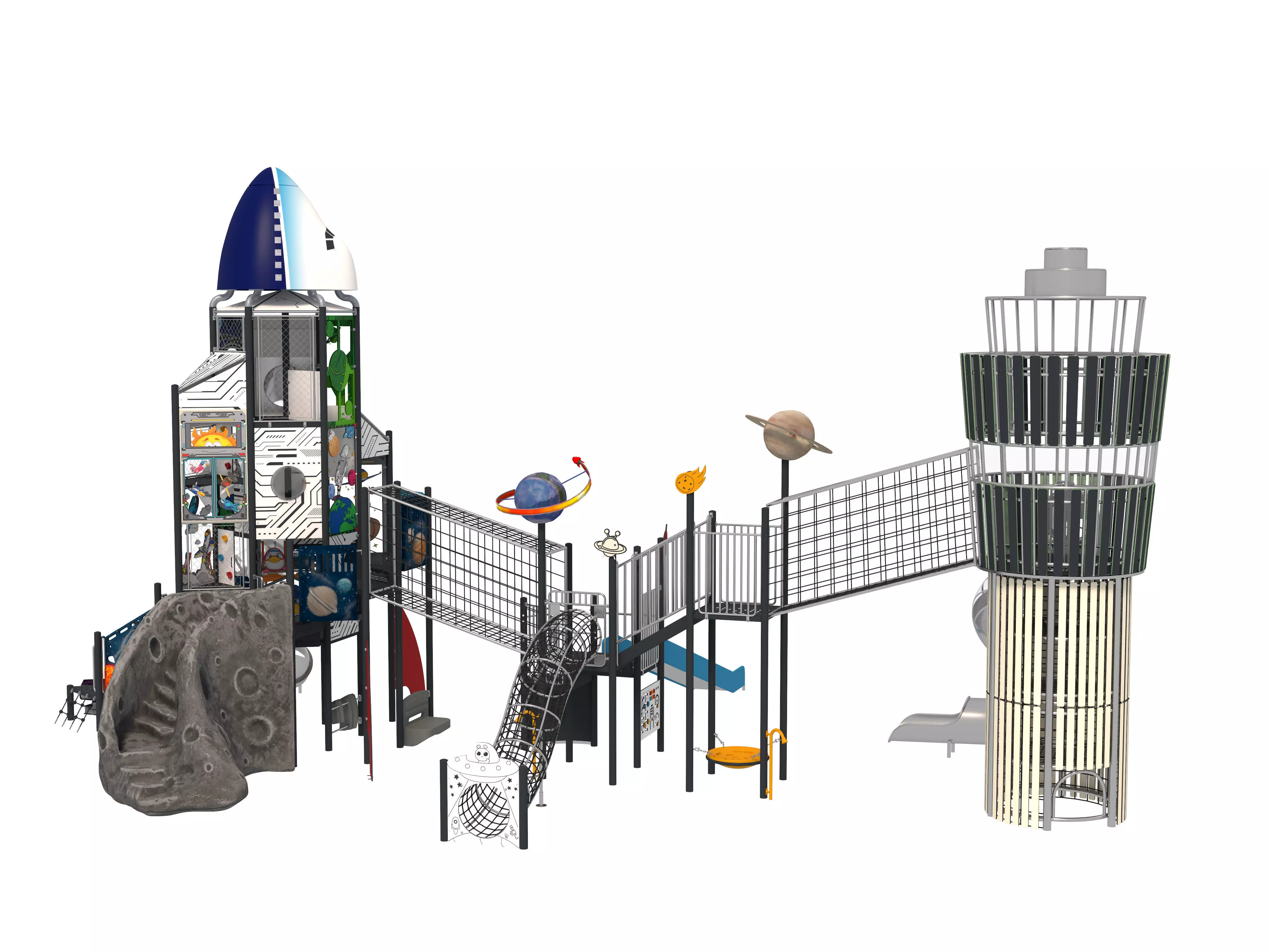 Playground for children 04 3D model_5