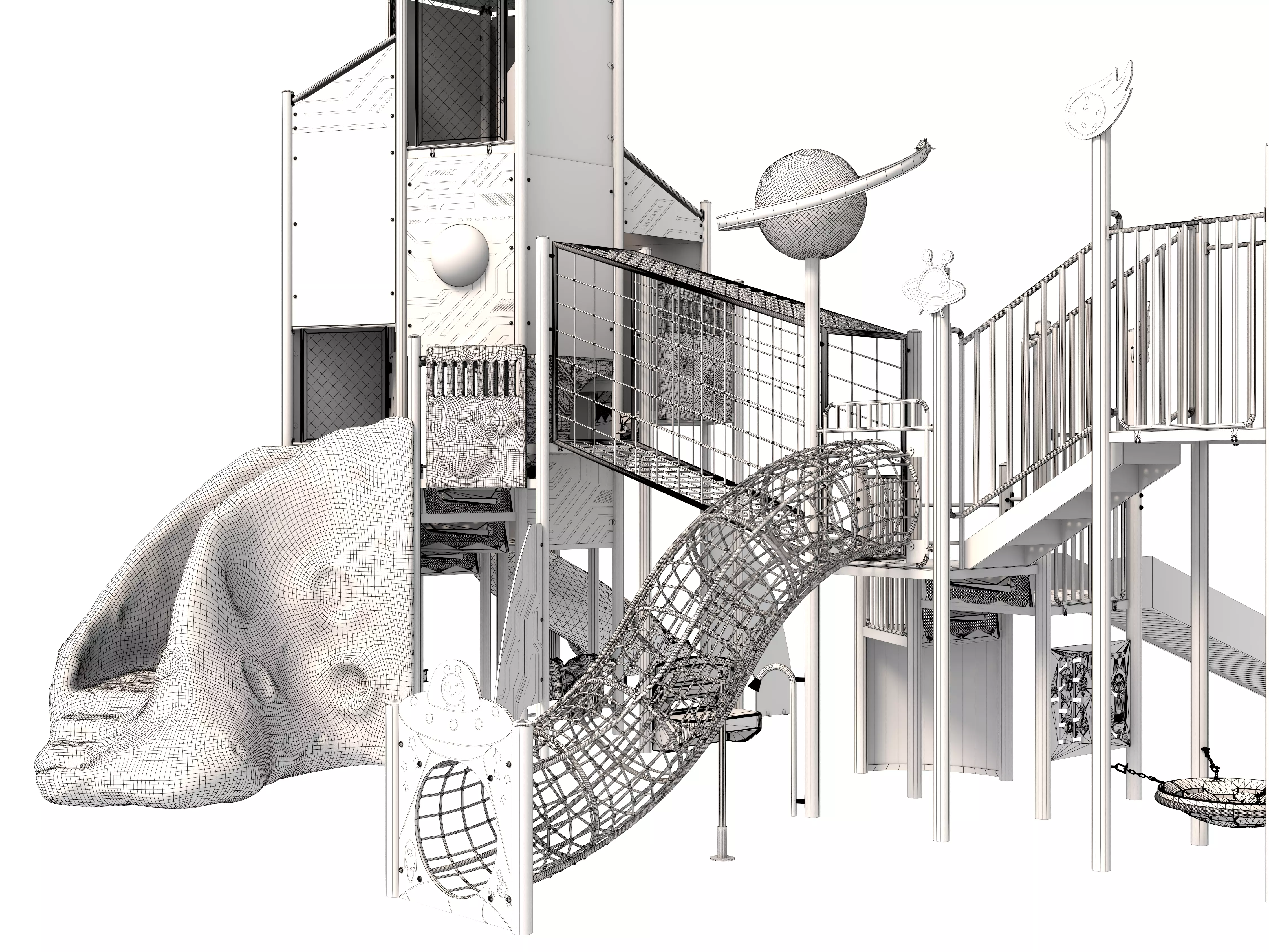 Playground for children 04 3D model_18