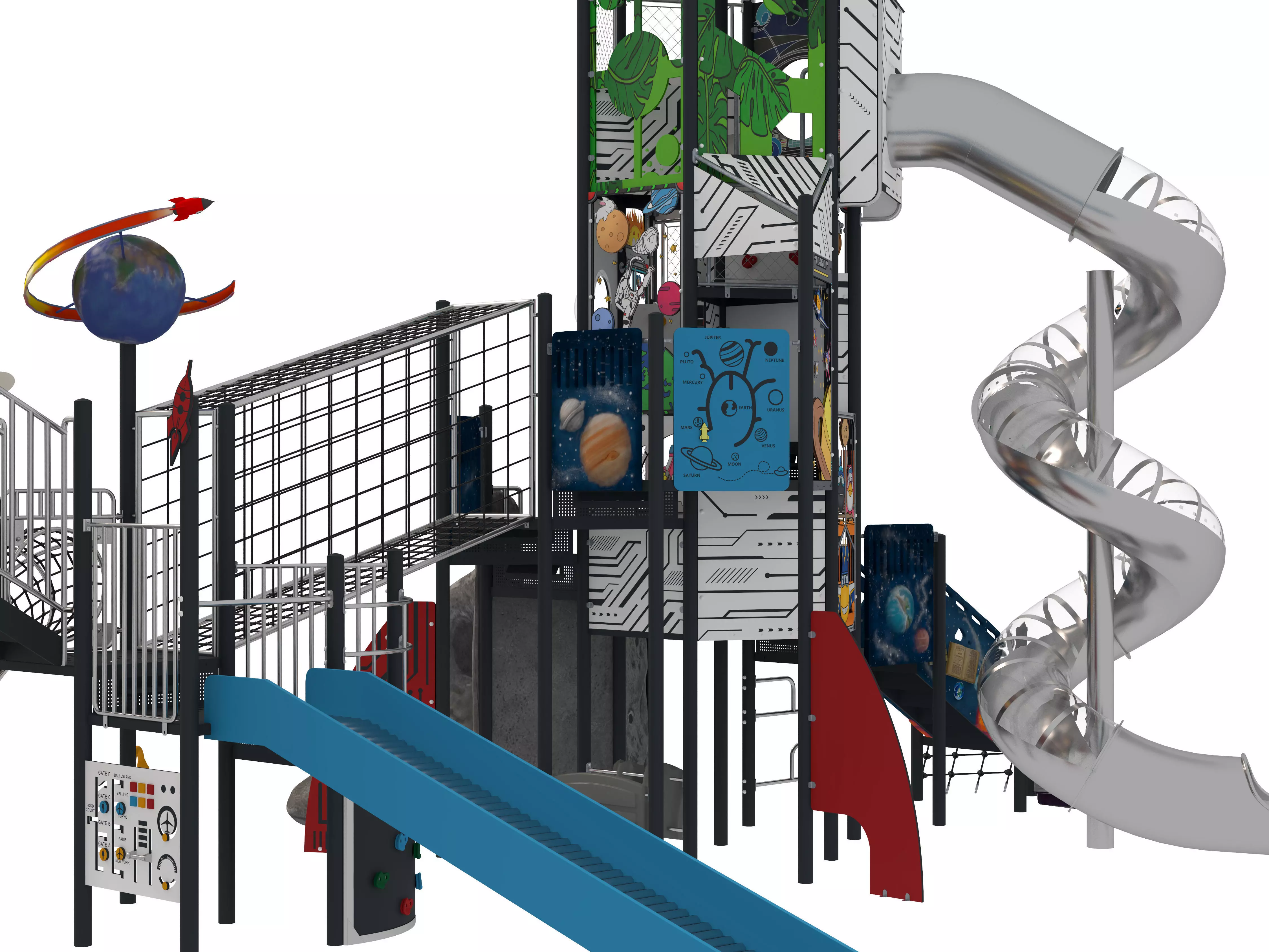 Playground for children 04 3D model_8