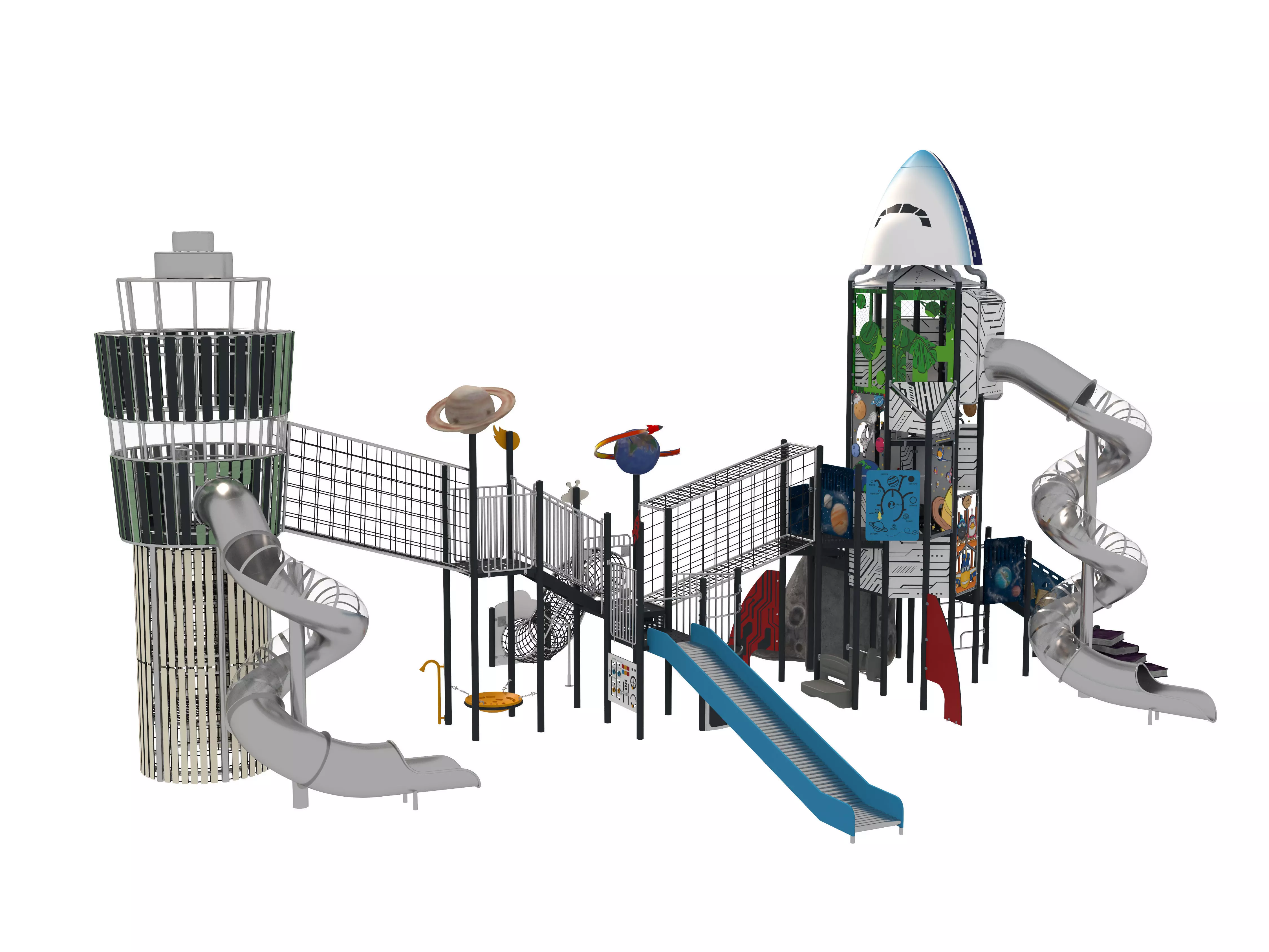 Playground for children 04 3D model_4