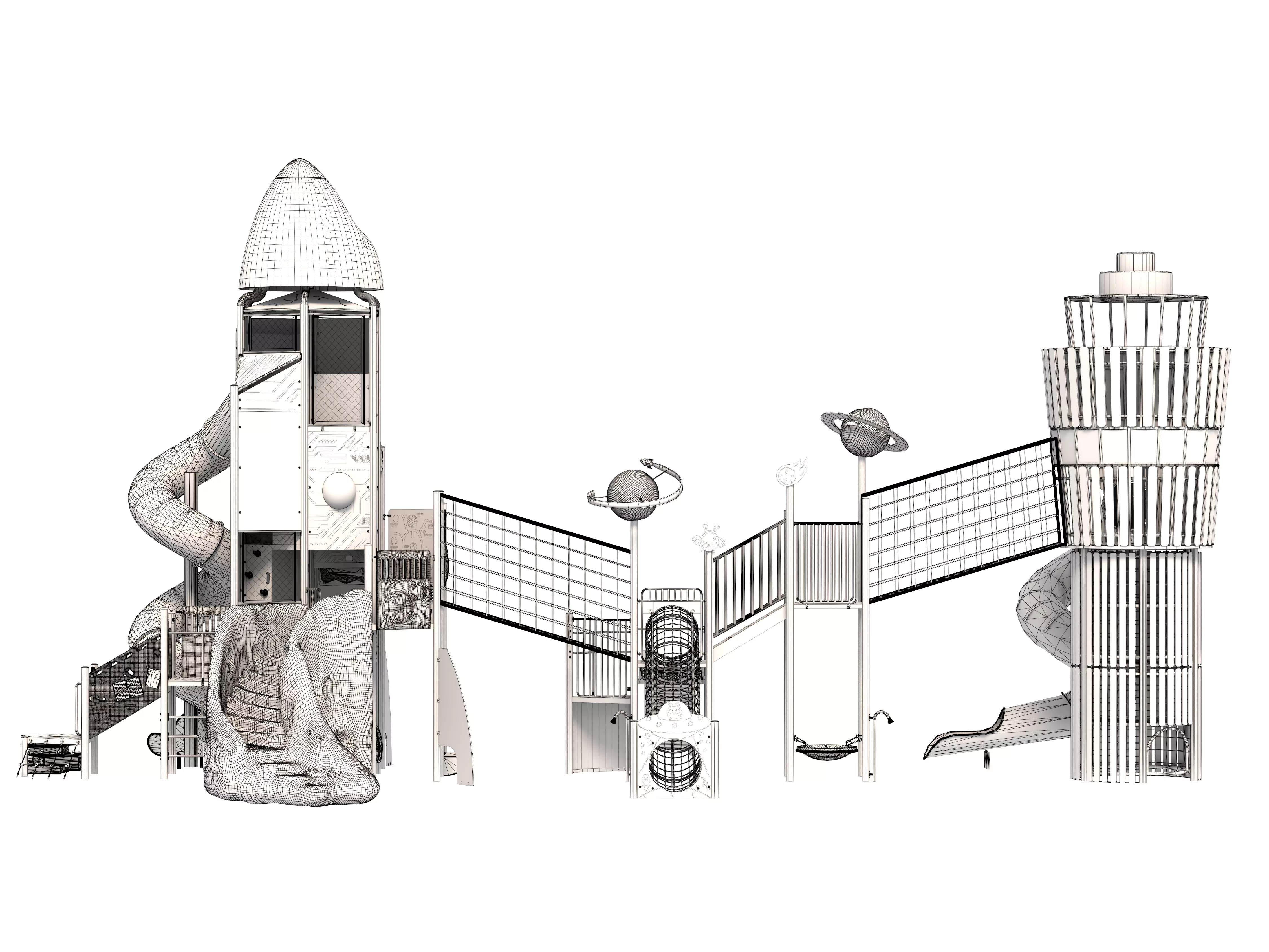 Playground for children 04 3D model_12