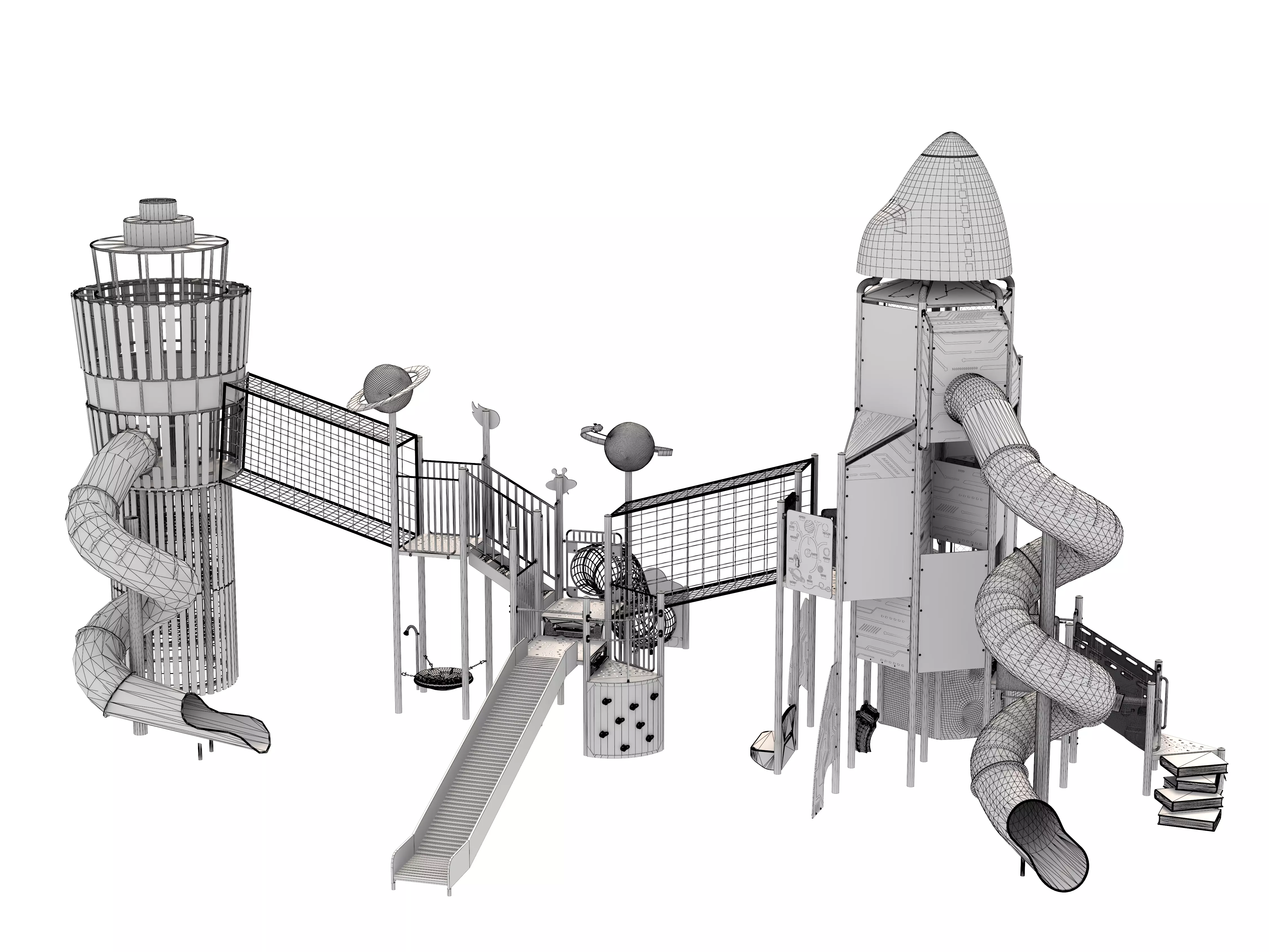 Playground for children 04 3D model_16