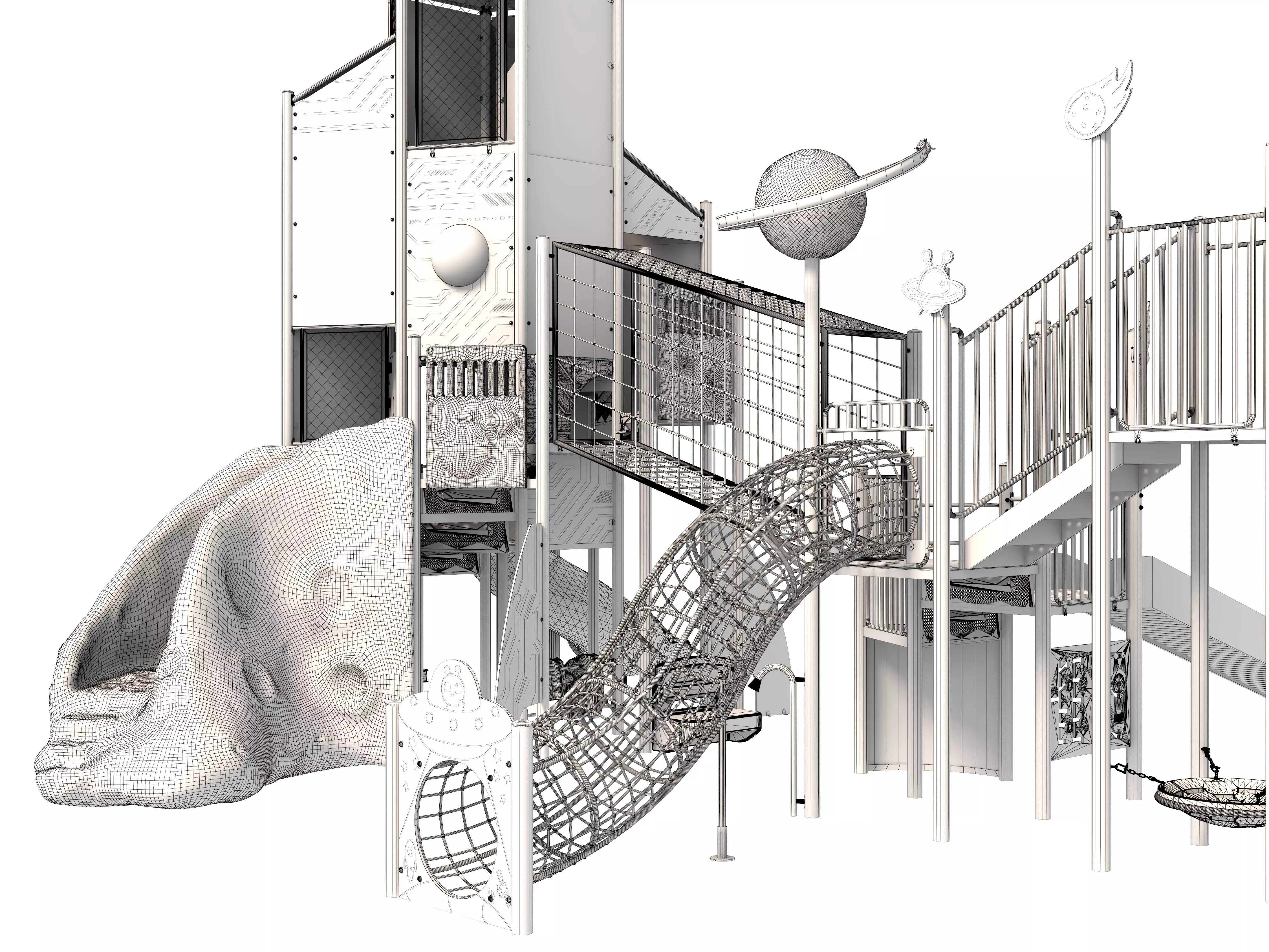 Playground for children 04 3D model_19