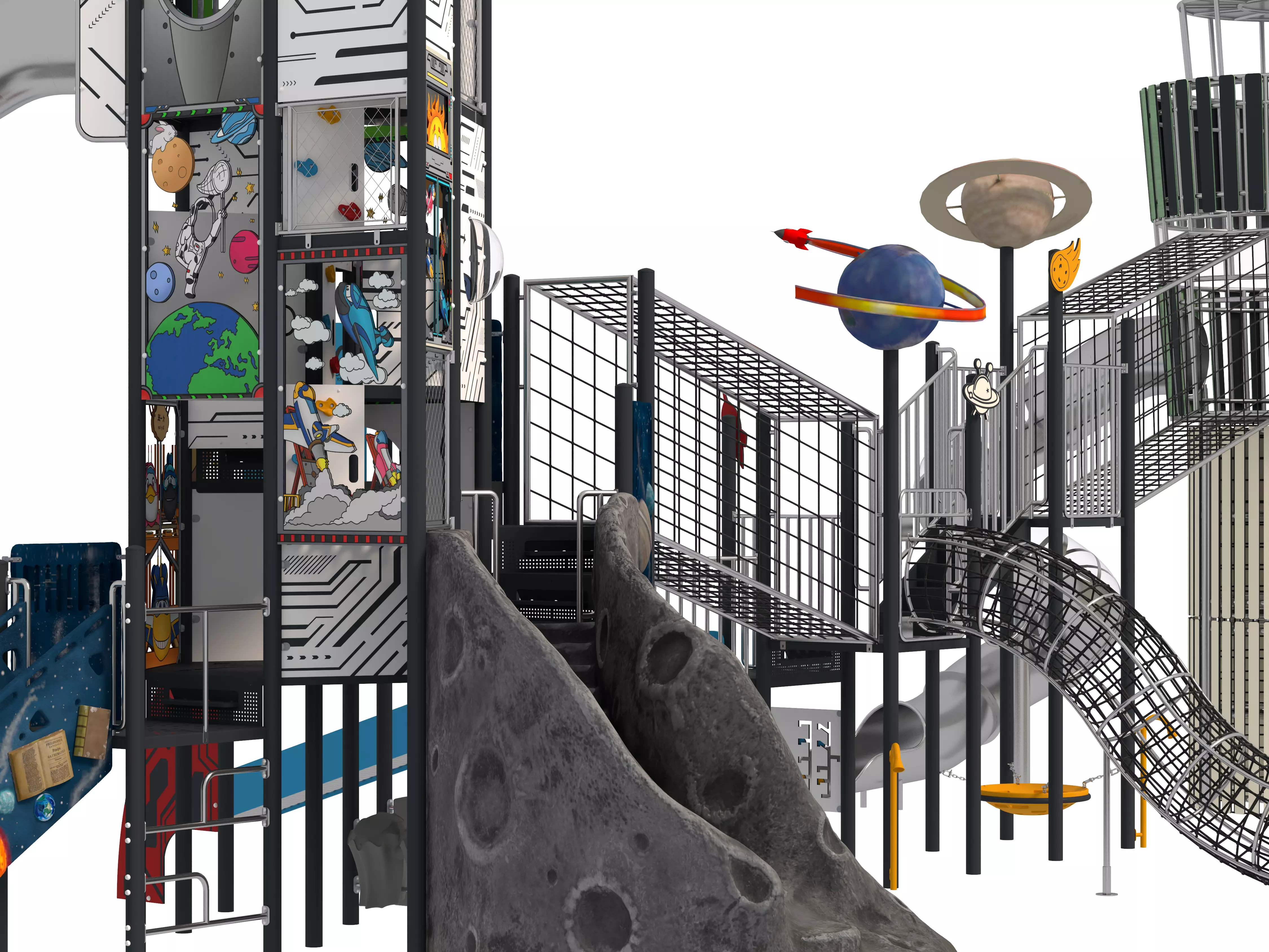 Playground for children 04 3D model_7