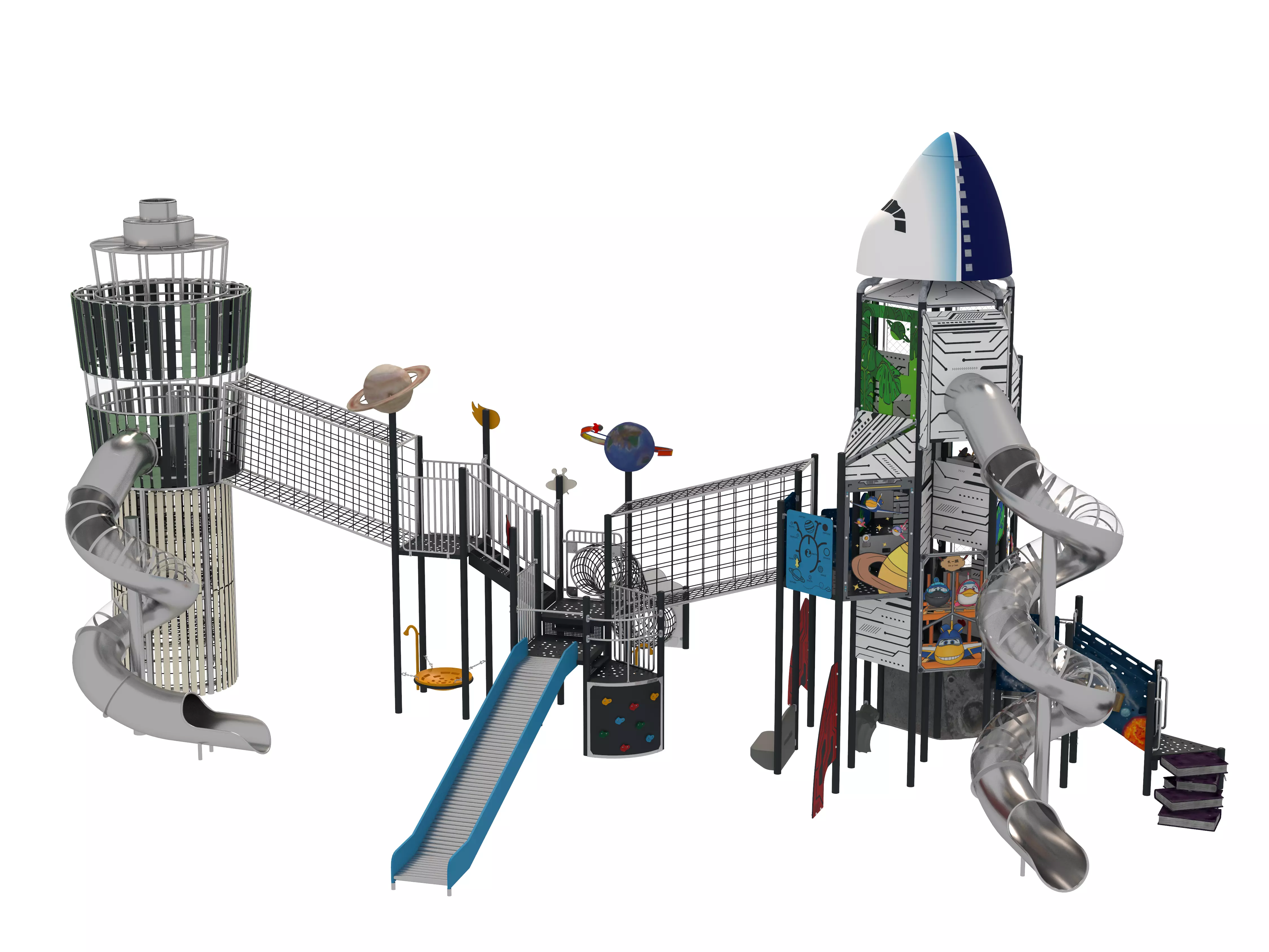Playground for children 04 3D model_6