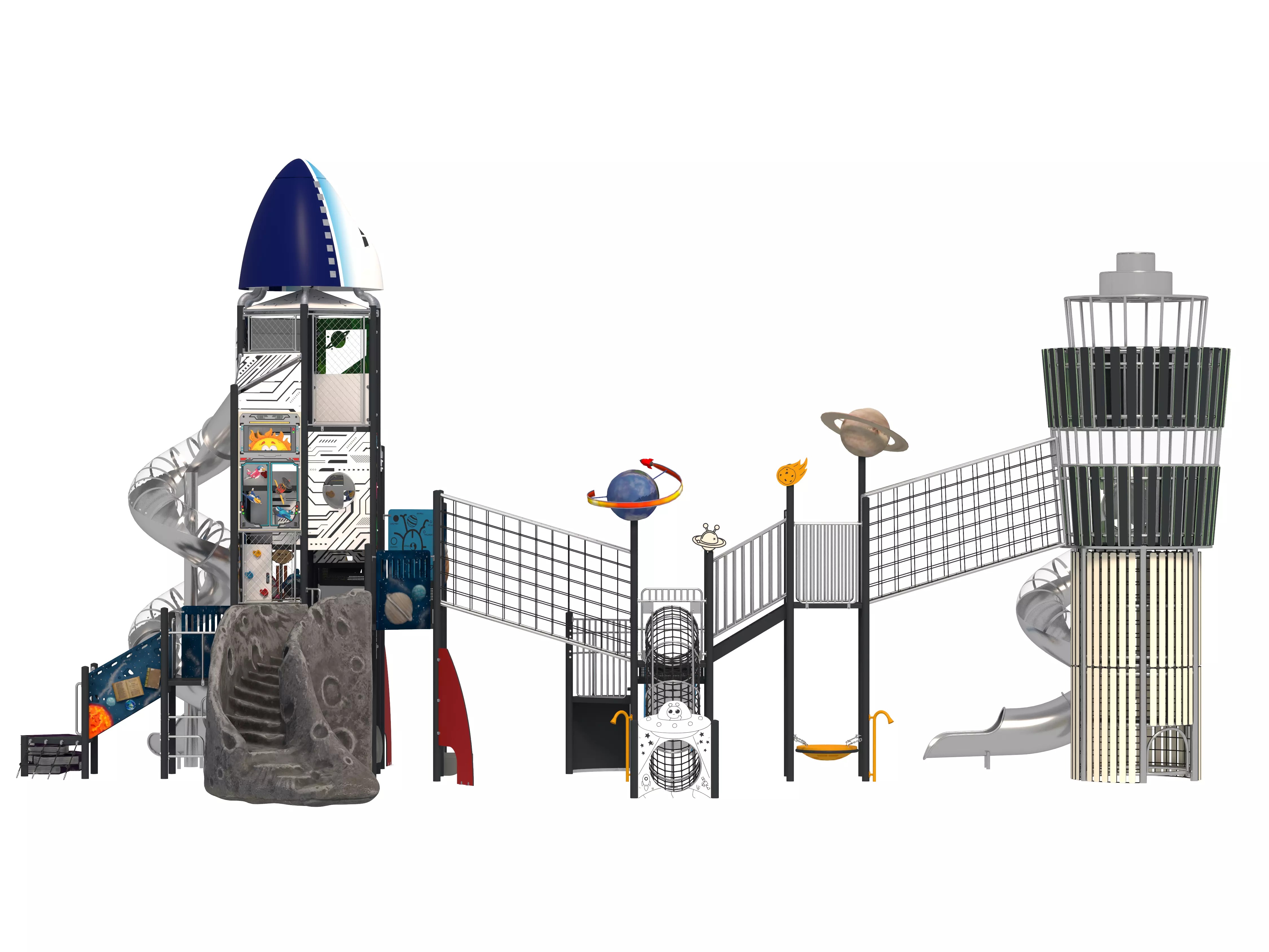 Playground for children 04 3D model_2