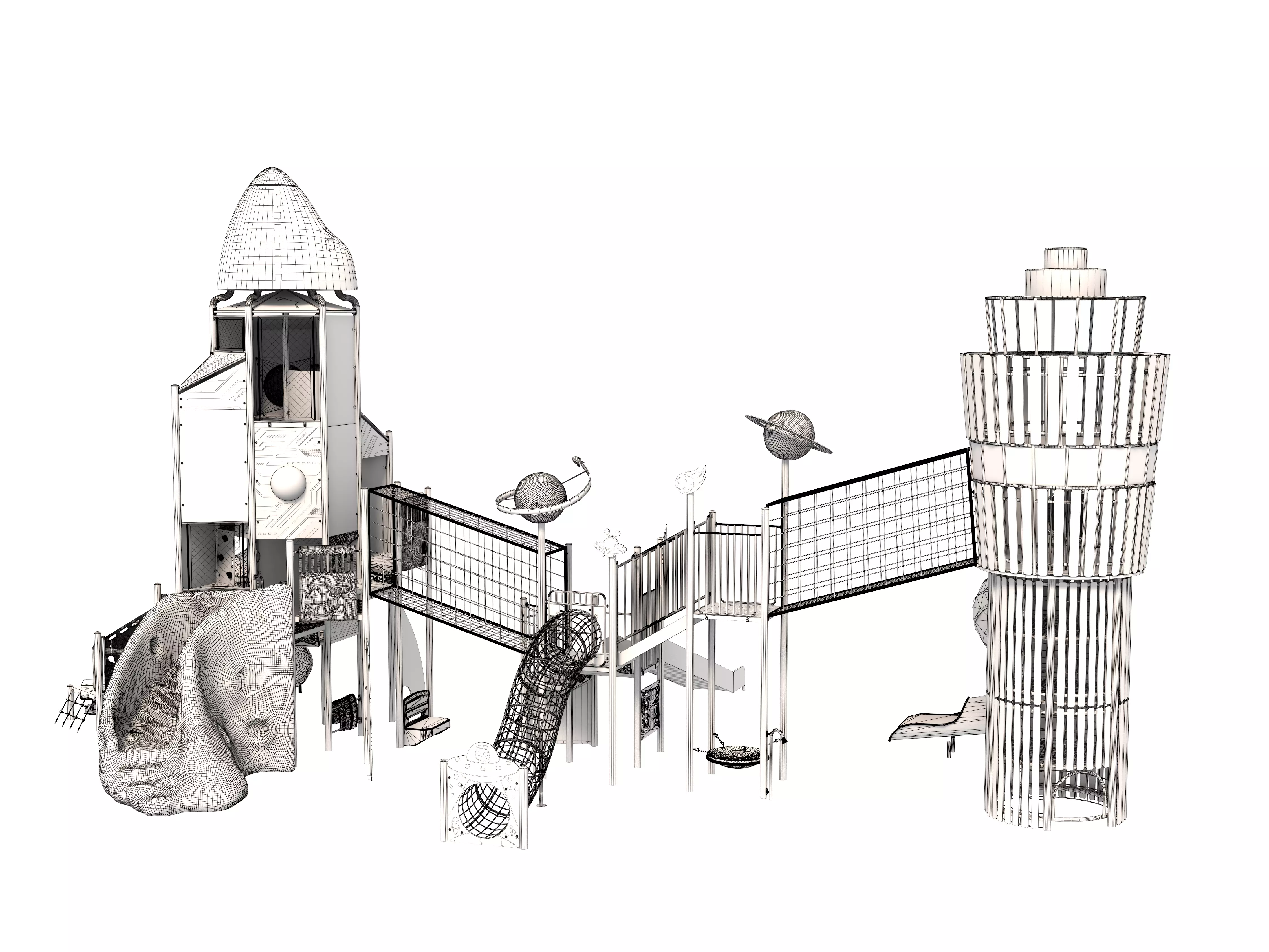 Playground for children 04 3D model_15